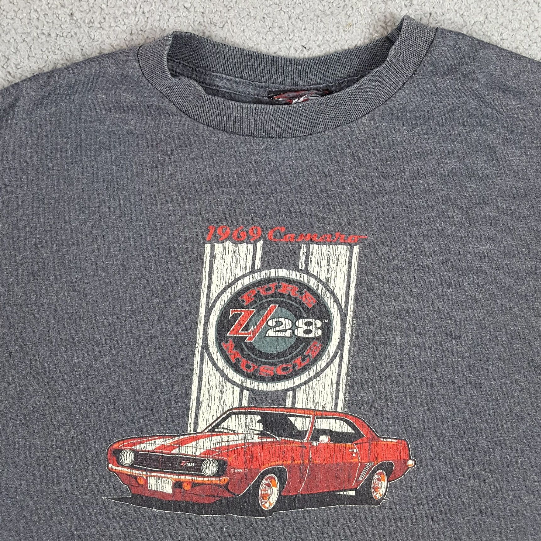 Vintage VINTAGE Chevrolet Camaro T-Shirt Adult XL Gray 90s Muscle Car Z28 Graphic Tee Mens Size US XL / EU 56 / 4 - 2 Thumbnail