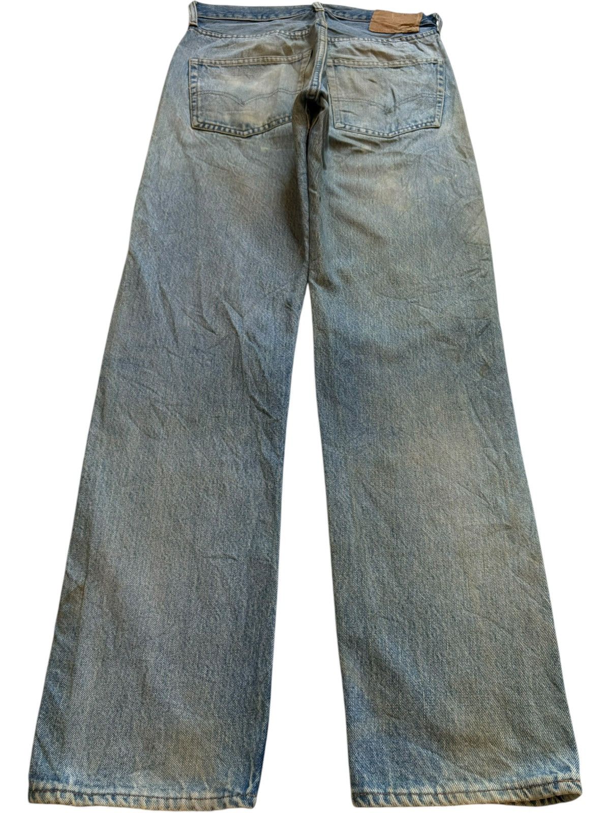 Levi's Vintage 70s Levis 501 Bartacks Mud Wash Jeans Button #2 Size US 31 - 2 Thumbnail
