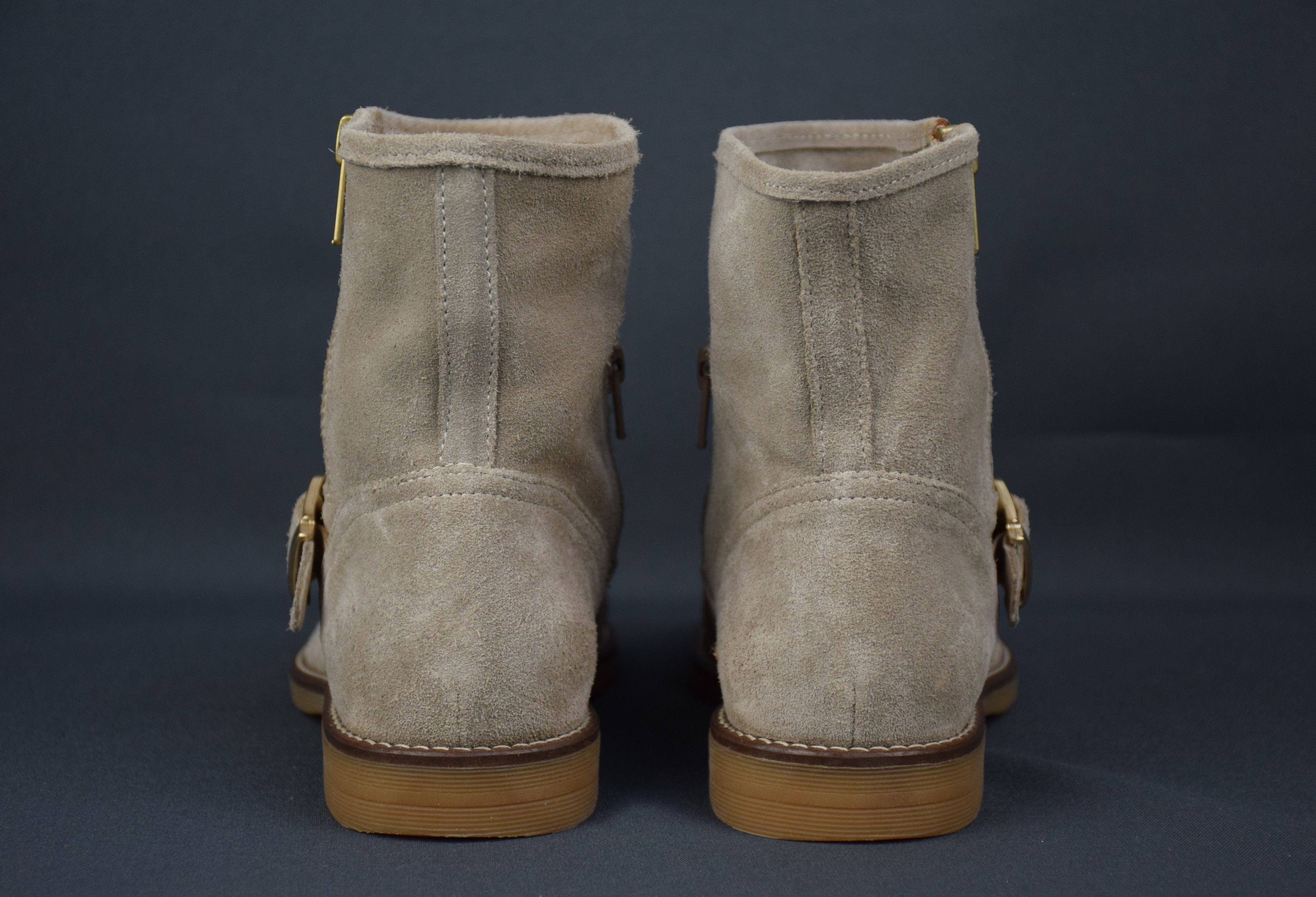 Designer × Liu Jo Liu Jo Moto Boots Suede Combat Booties Shoes US 5 UK 2 EU 35 Size US 5 / IT 35 - 7 Thumbnail