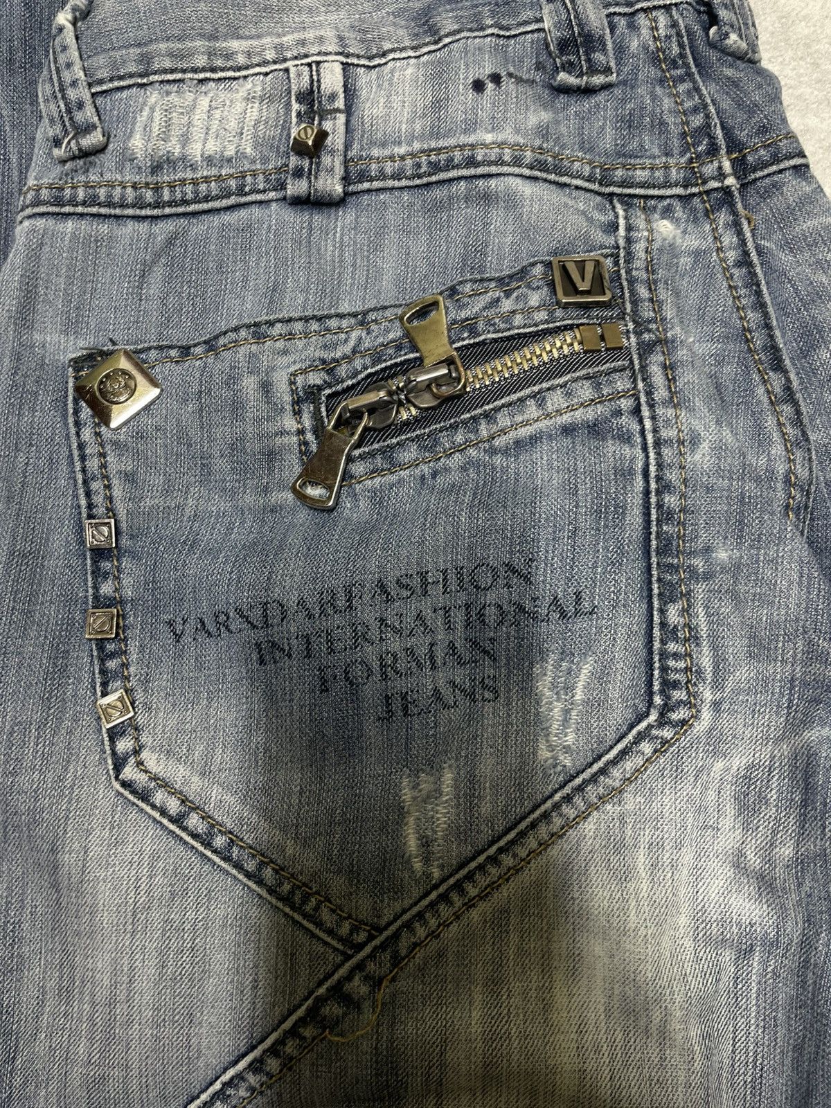 If Six Was Nine × Japanese Brand × Le Grande Bleu (L.G.B.) Y2K Distress Cuffs Denim IFSIXWASNINE Style Size US 33 - 12 Thumbnail