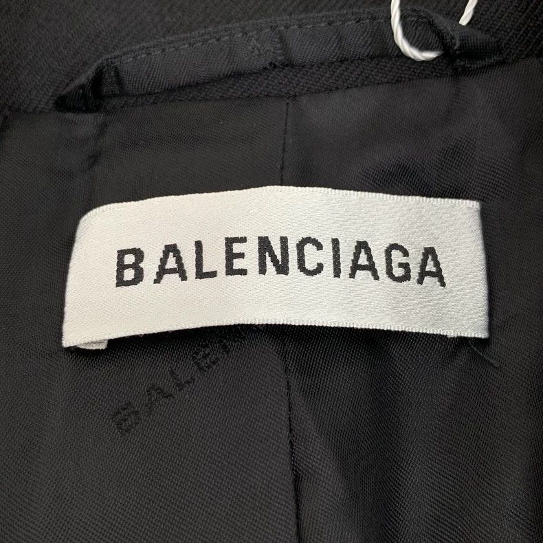 Balenciaga Balenciaga size 36 Black wool lapel single-breasted long-s Size US XS / EU 42 / 0 - 5 Thumbnail
