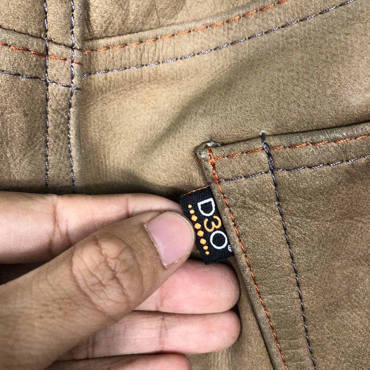 Genuine Leather 🔥90’s Vintage Biker Leather Pants Japan Made Size US 36 / EU 52 - 10 Thumbnail
