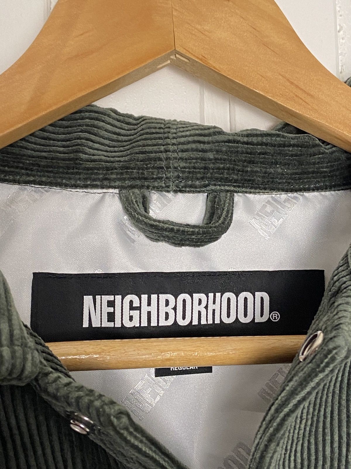 Neighborhood New Neighborhood Cord Windbreaker Jacket Green Size S Size US S / EU 44-46 / 1 - 4 Thumbnail
