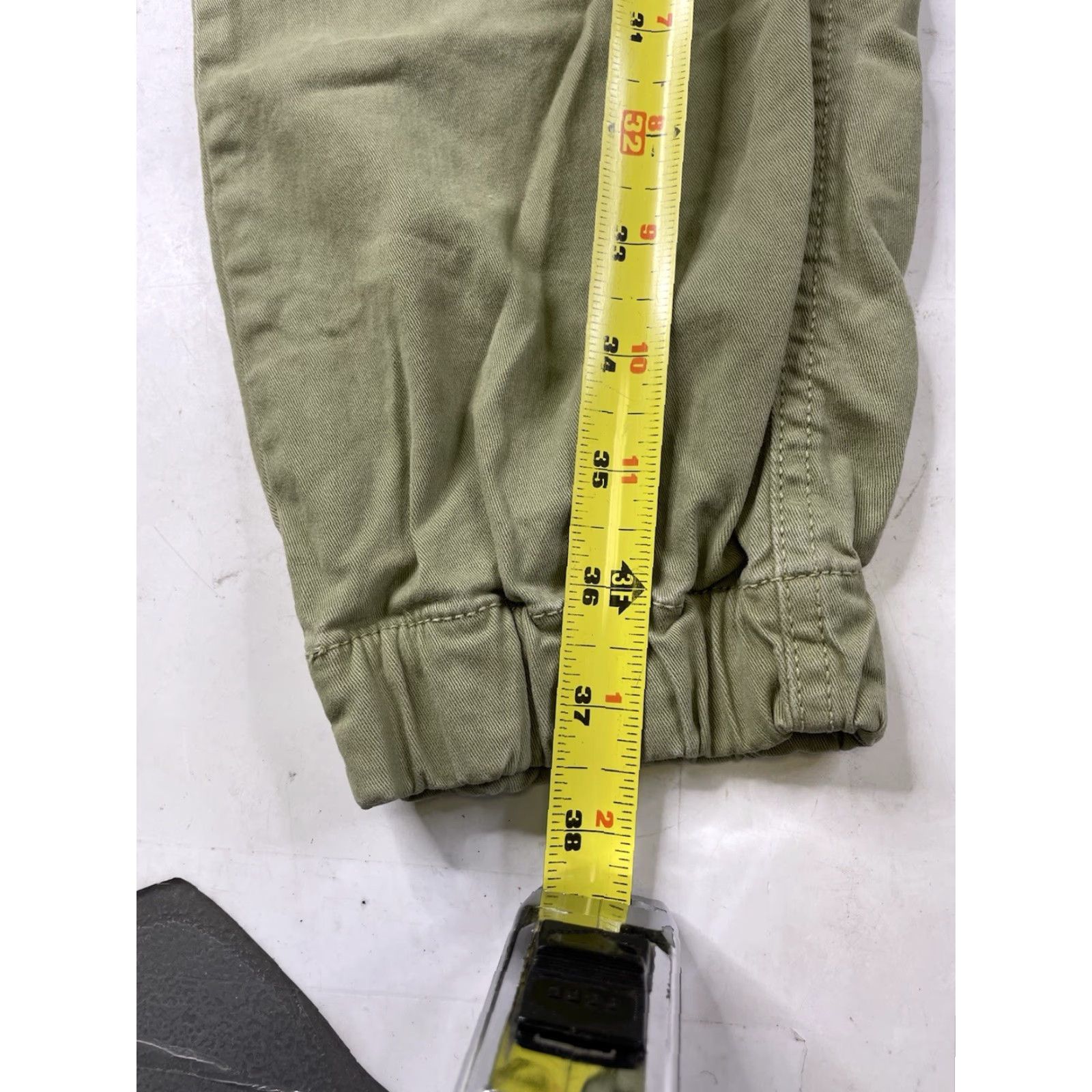 Vintage Bear Bottom Pants Men L Jogger Slimming Breathable Cotton Blend Tapered Drawstring Elastic Waist Straight/Slash Pockets Casual Workwear Athletic Fit Size US 33 - 2 Thumbnail