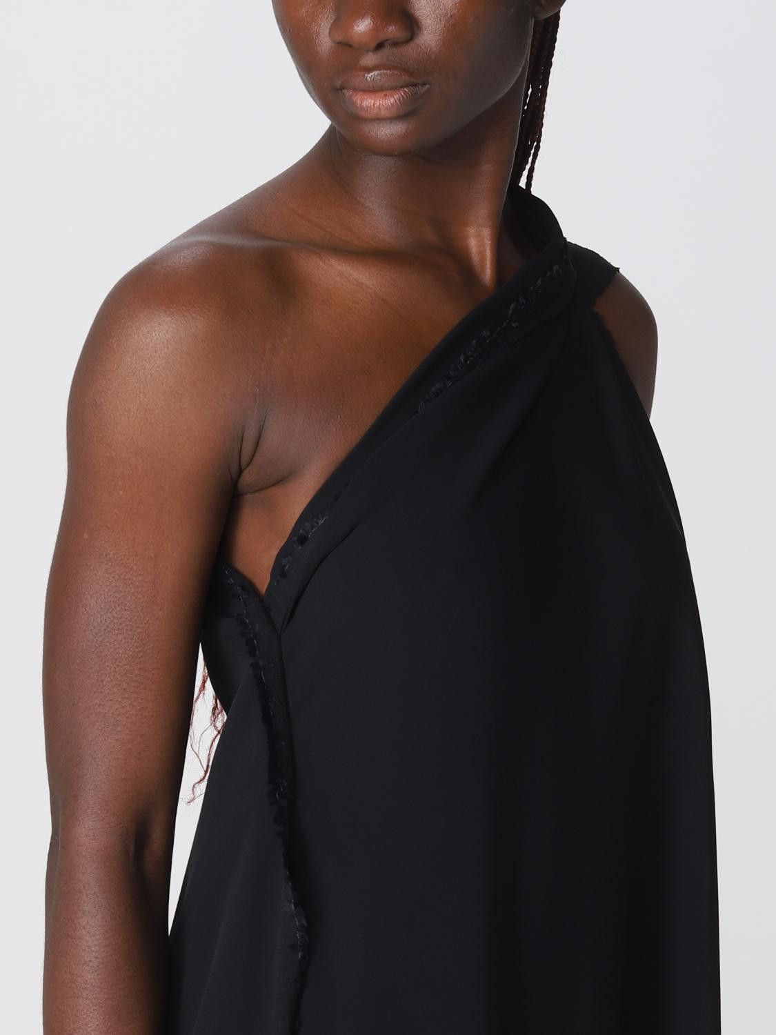 Balenciaga o1in1g0326 Draped Dress in Black Size S / US 4 / IT 40 - 4 Thumbnail