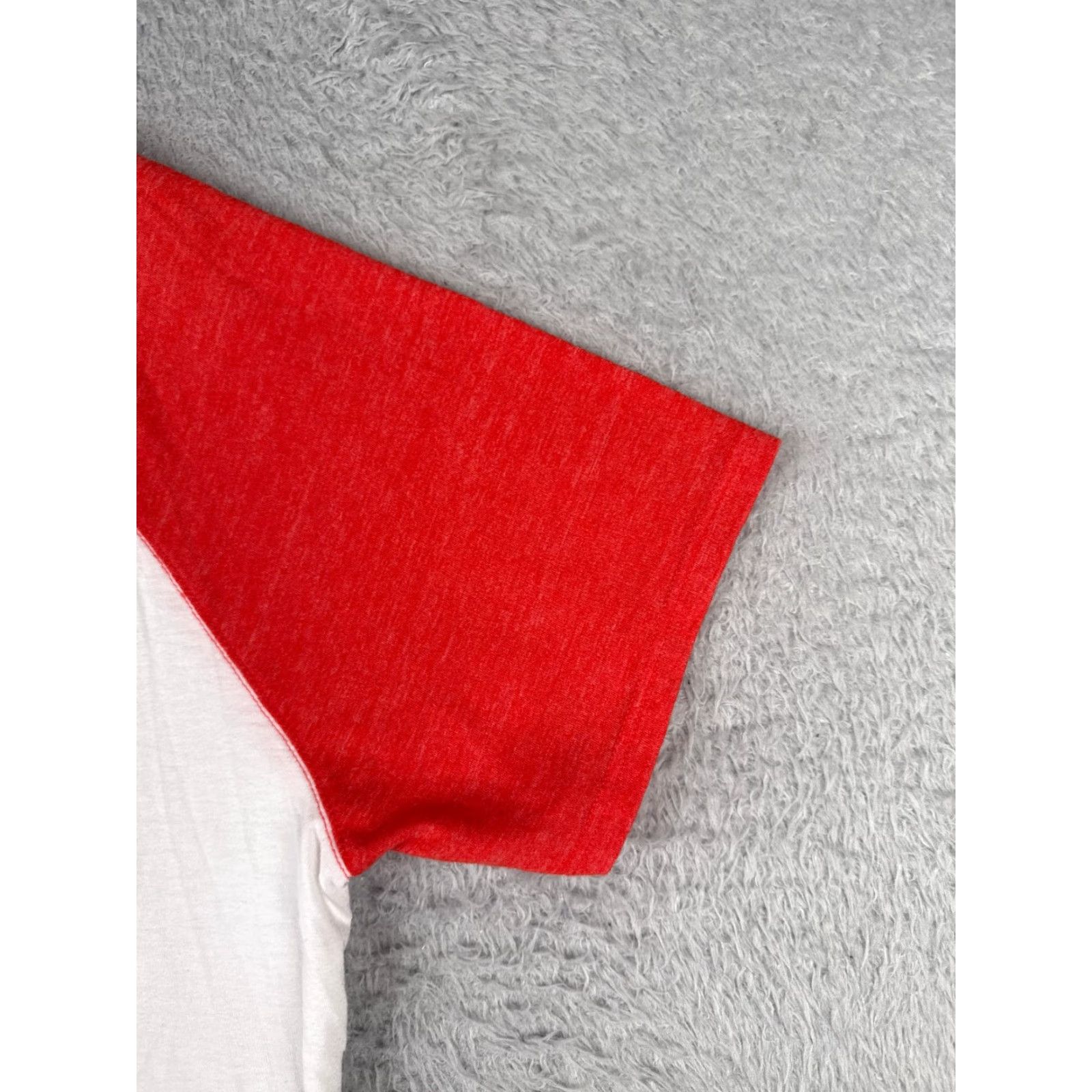 The North Face The North Face Shirt Women XL Red Raglan Short Sleeve Cotton Jersey Crew Neck Pullover T-Shirt Basic Outdoor All Seasons Spring Summer Fall Womens Size XL / US 12-14 / IT 48-50 - 2 Thumbnail