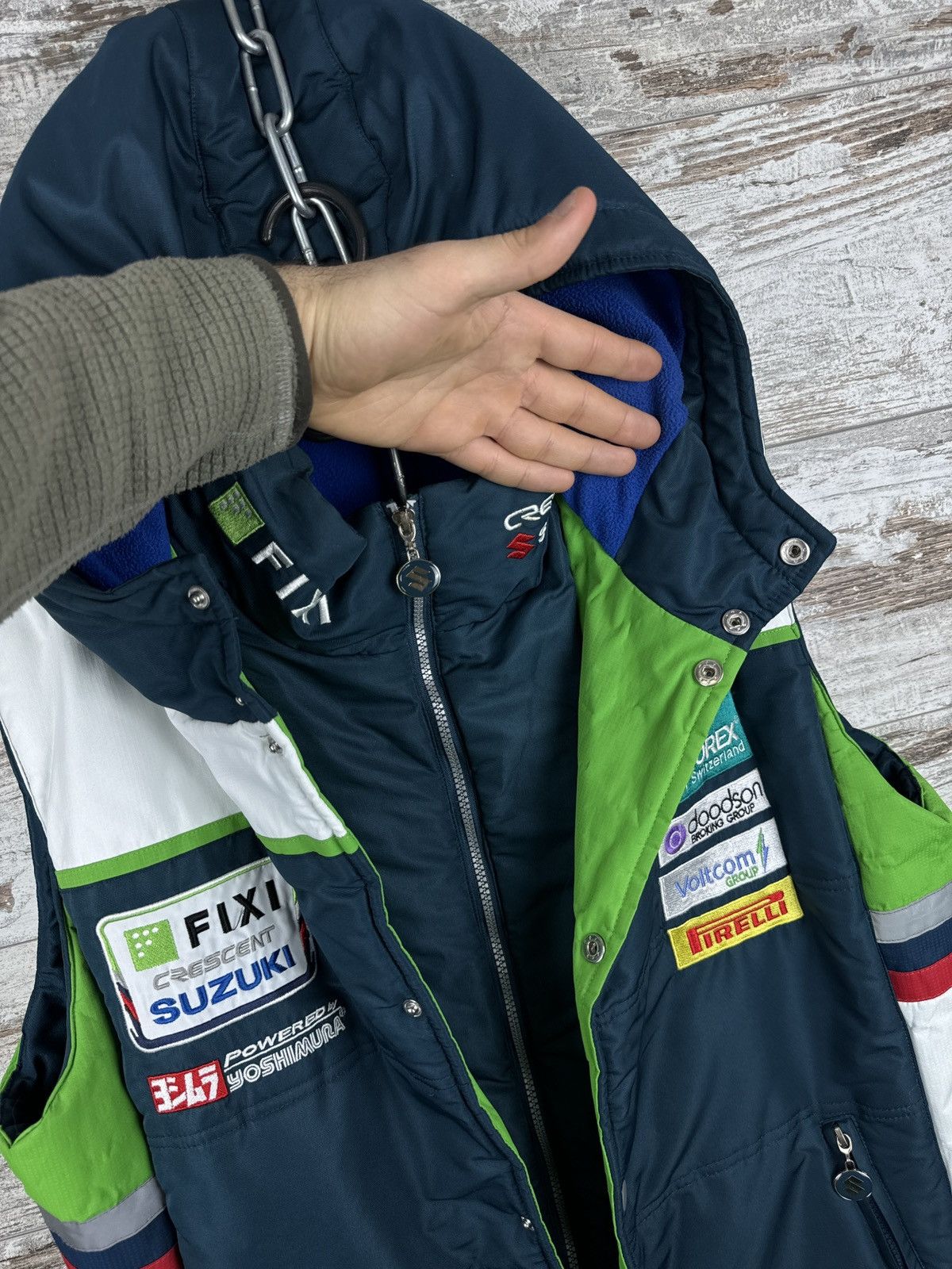 Vintage Mens Vintage Suzuki racing vest firelli formula 1 rare Size US XL / EU 56 / 4 - 13 Thumbnail