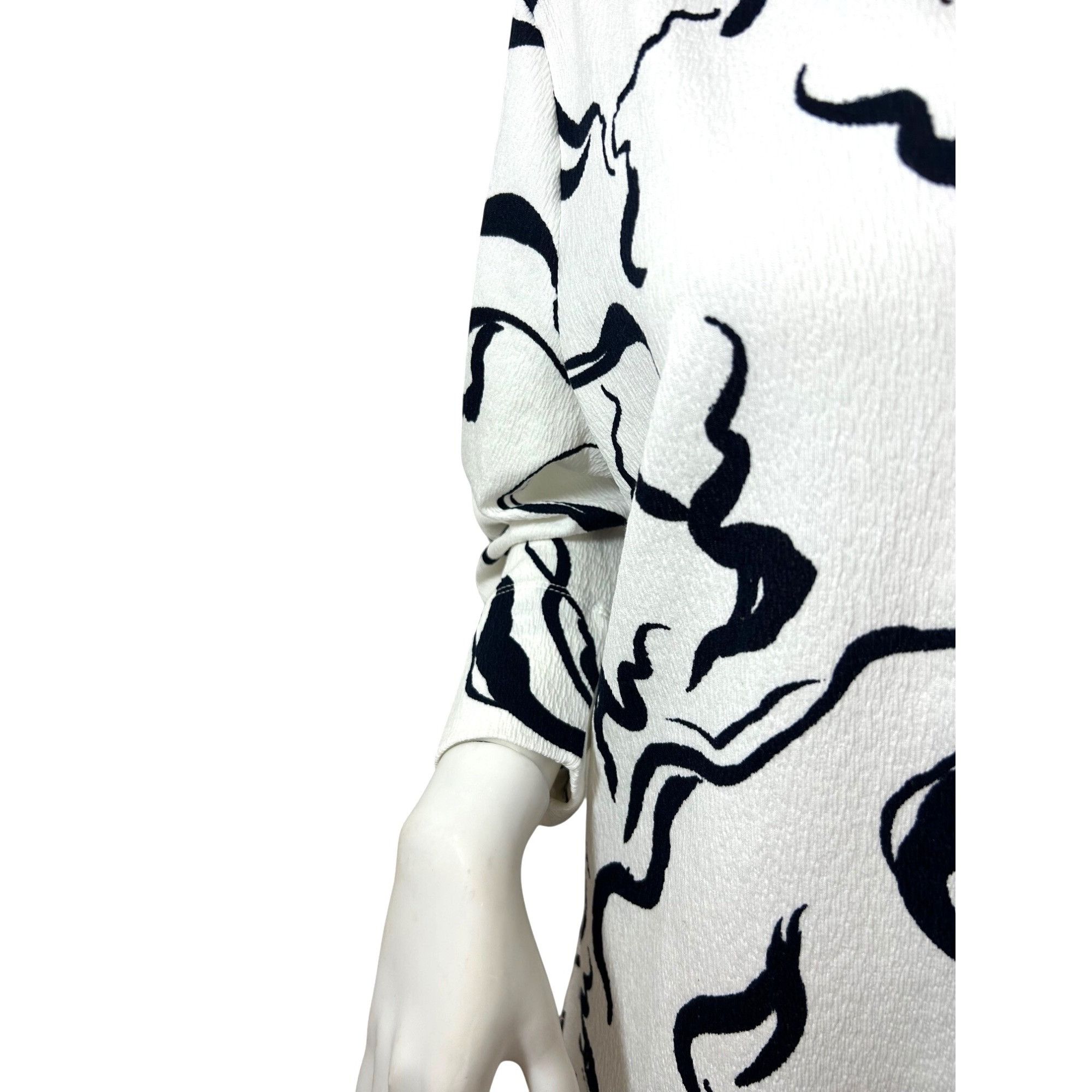 Other FDJ French Dressing Jeans Tunic Top XL White Navy Abstract P Size XL / US 12-14 / IT 48-50 - 8 Thumbnail