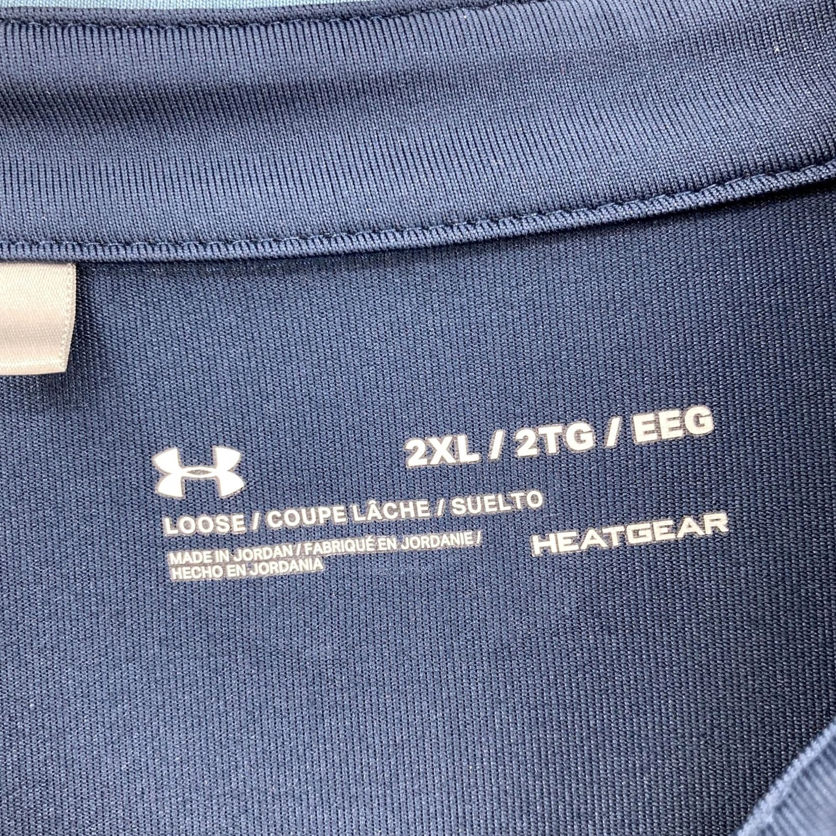 Under Armour Under Armour Polo Shirt Mens 2XL Blue HeatGear Loose Fit Performance Golf Shirt Size US XXL / EU 58 / 5 - 4 Thumbnail