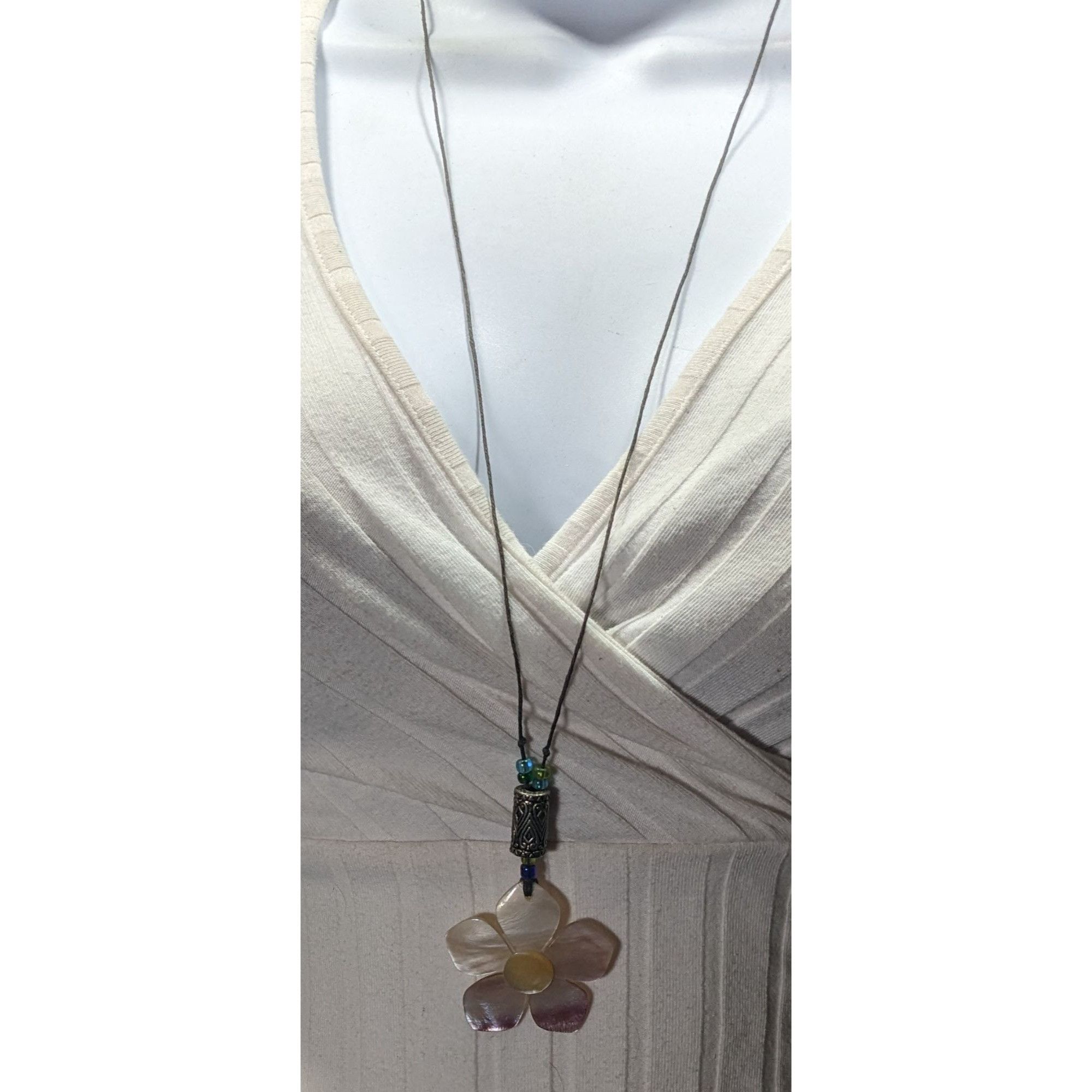 Other Fairycore Floral Shell Adjustable Pendant Necklace Size ONE SIZE - 4 Thumbnail