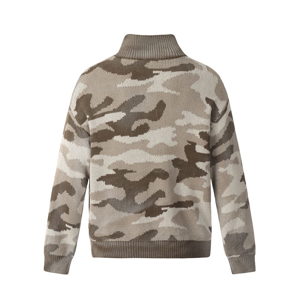 Japanese Brand × Vintage Oversized Vintage Camouflage Cardigan Size US L / EU 52-54 / 3 - 3 Thumbnail