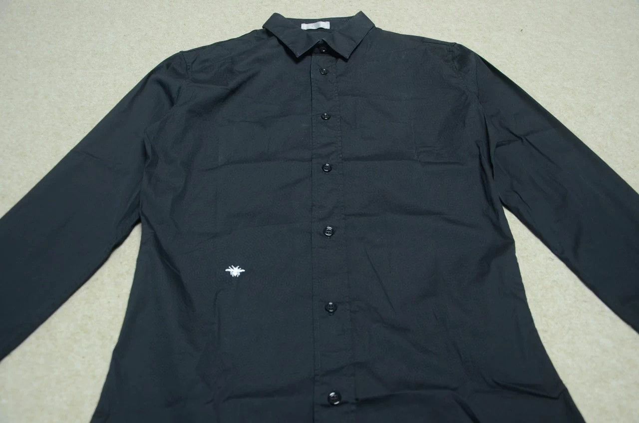 Dior Dior Classic Bee Embroidered Black Shirt Size US S / EU 44-46 / 1 - 2 Thumbnail