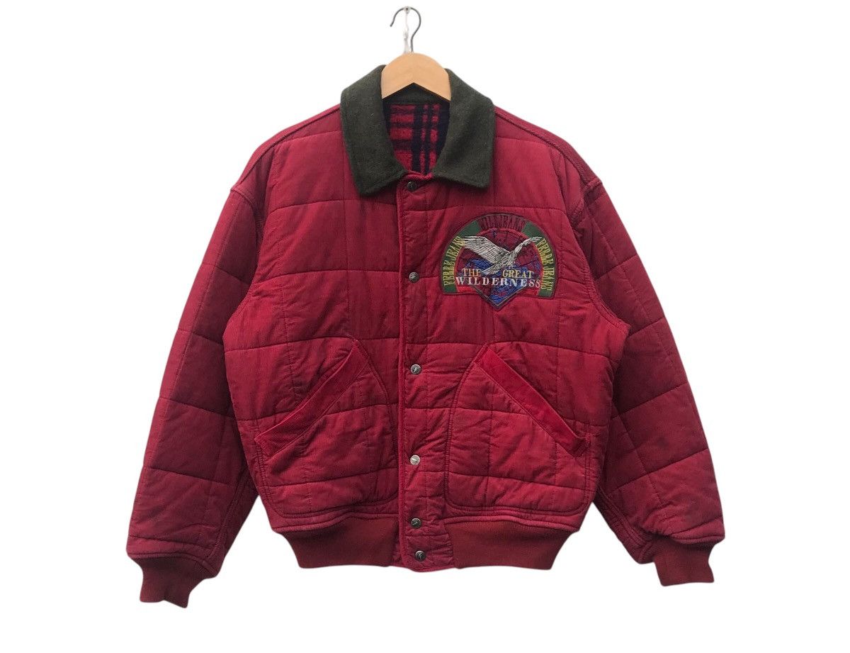 Ferre Ferre Jeans Italy Bombers Corduroy Spellout Jacket (STAINS) Size US M / EU 48-50 / 2 - 1 Thumbnail