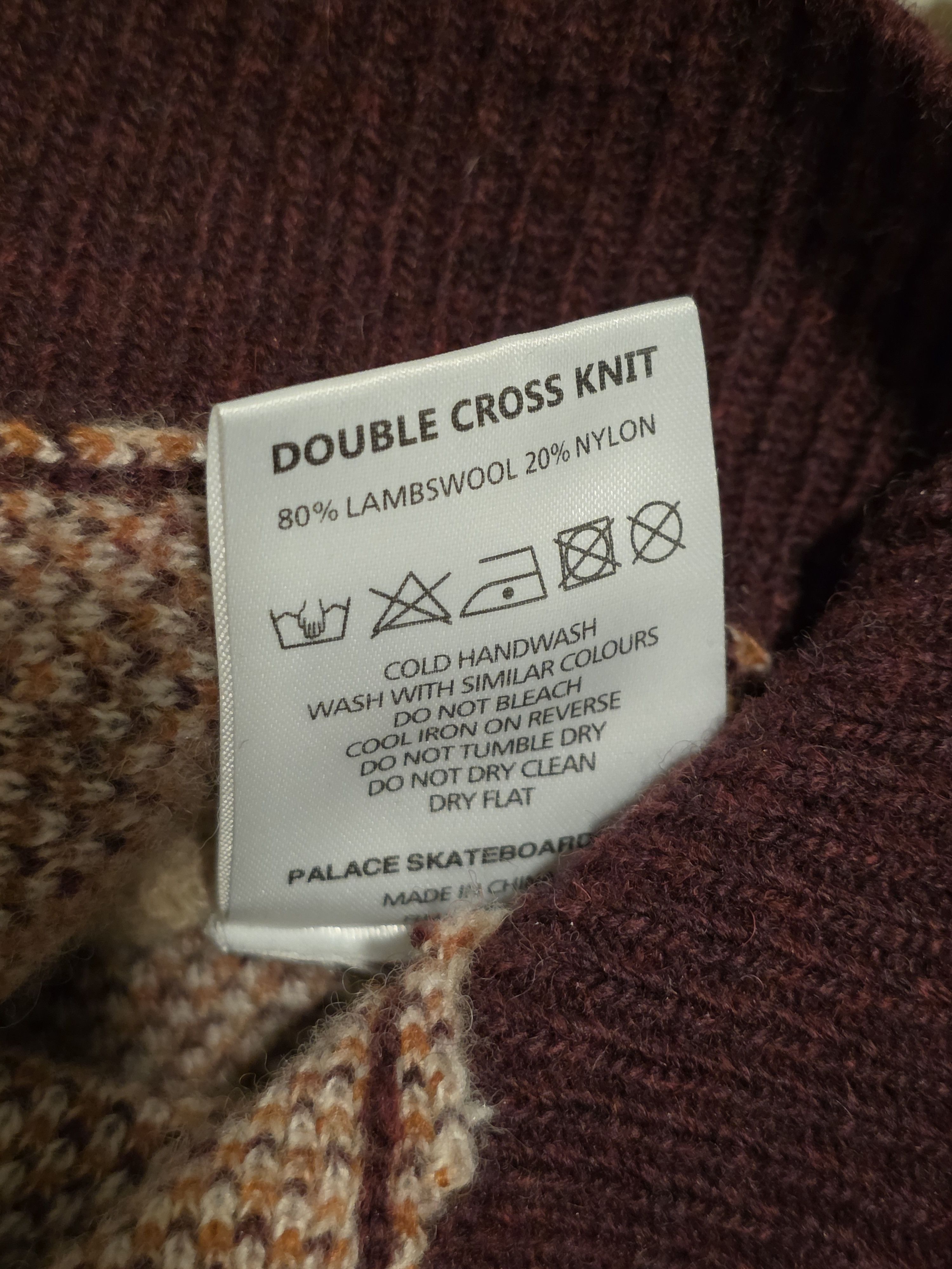 Palace Palace Double Cross Knit Size US S / EU 44-46 / 1 - 5 Thumbnail