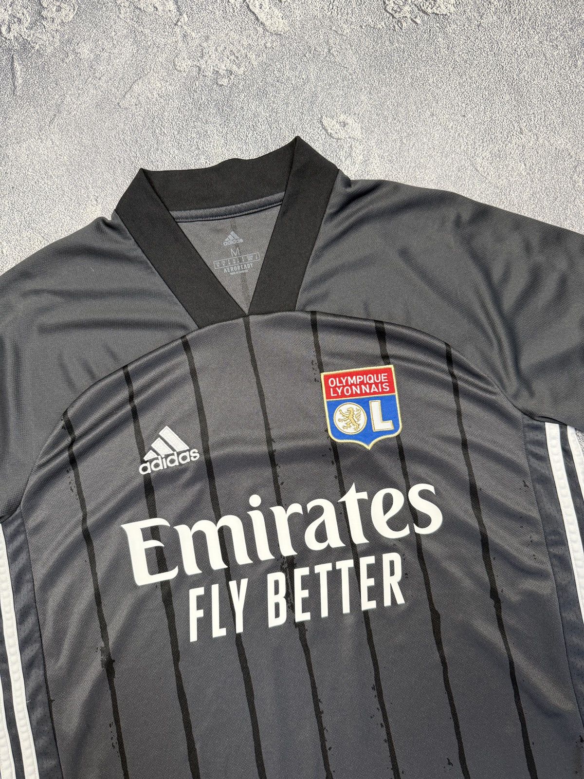 Adidas Olympique Lyonnais Third Football Shirt Adidas Soccer Jersey Size US M / EU 48-50 / 2 - 2 Thumbnail