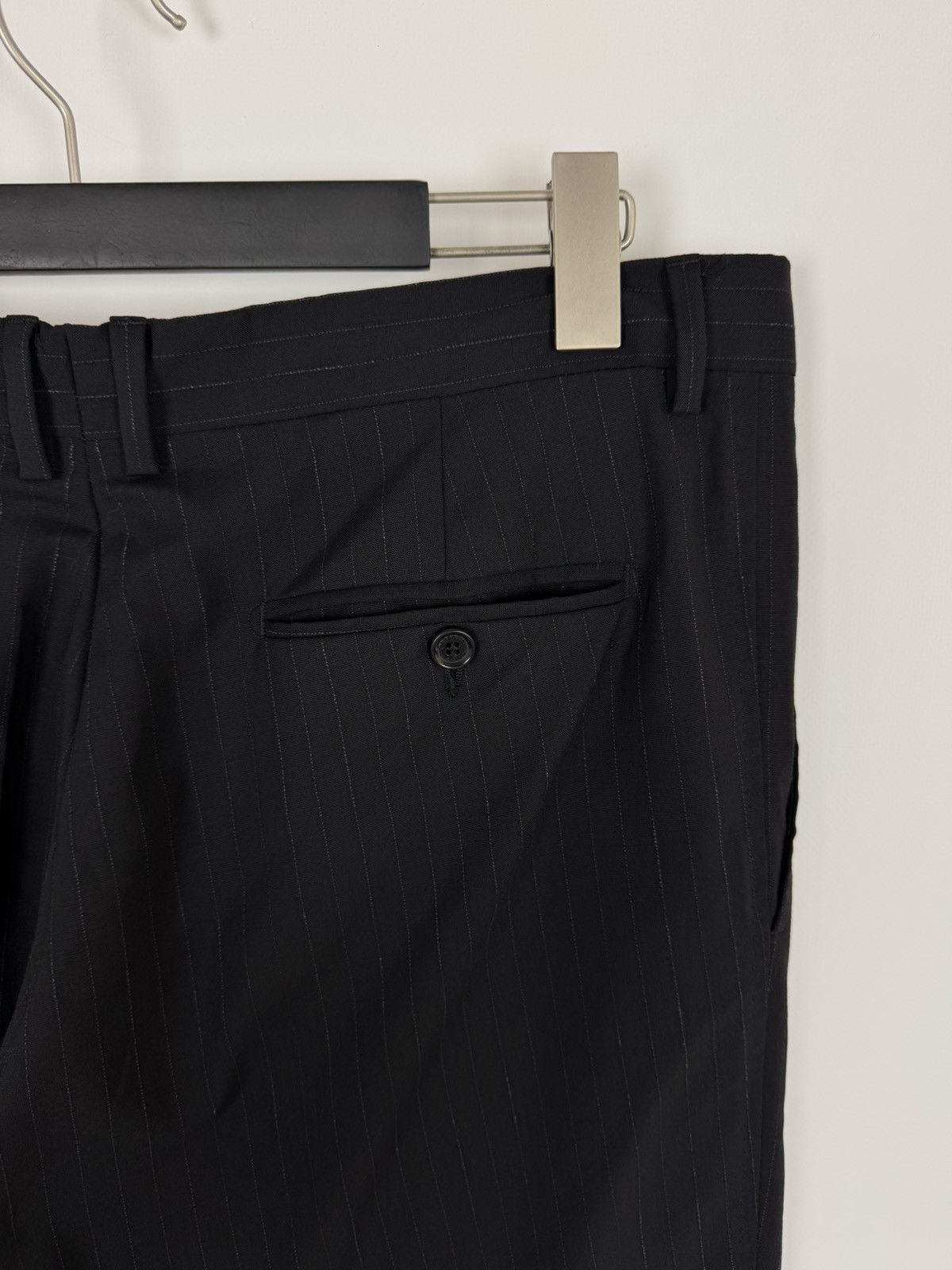 Dolce & Gabbana Dolce&Gabbana Striped Viscose Blend Classic Black Suit Size 54R - 24 Thumbnail