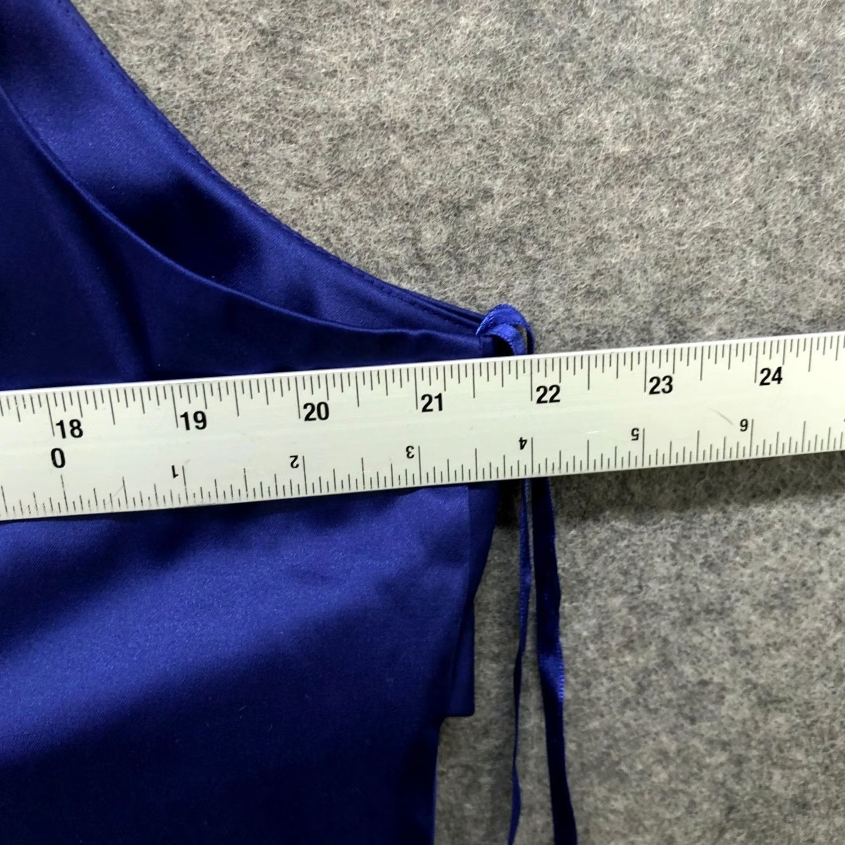 Talbots VINTAGE? No. Talbots Satin Sheath Dress Womens 16W Royal Blue Sleeveless Drape Formal 16W Blue Size XXL / US 16-18 / IT 52-54 - 7 Thumbnail
