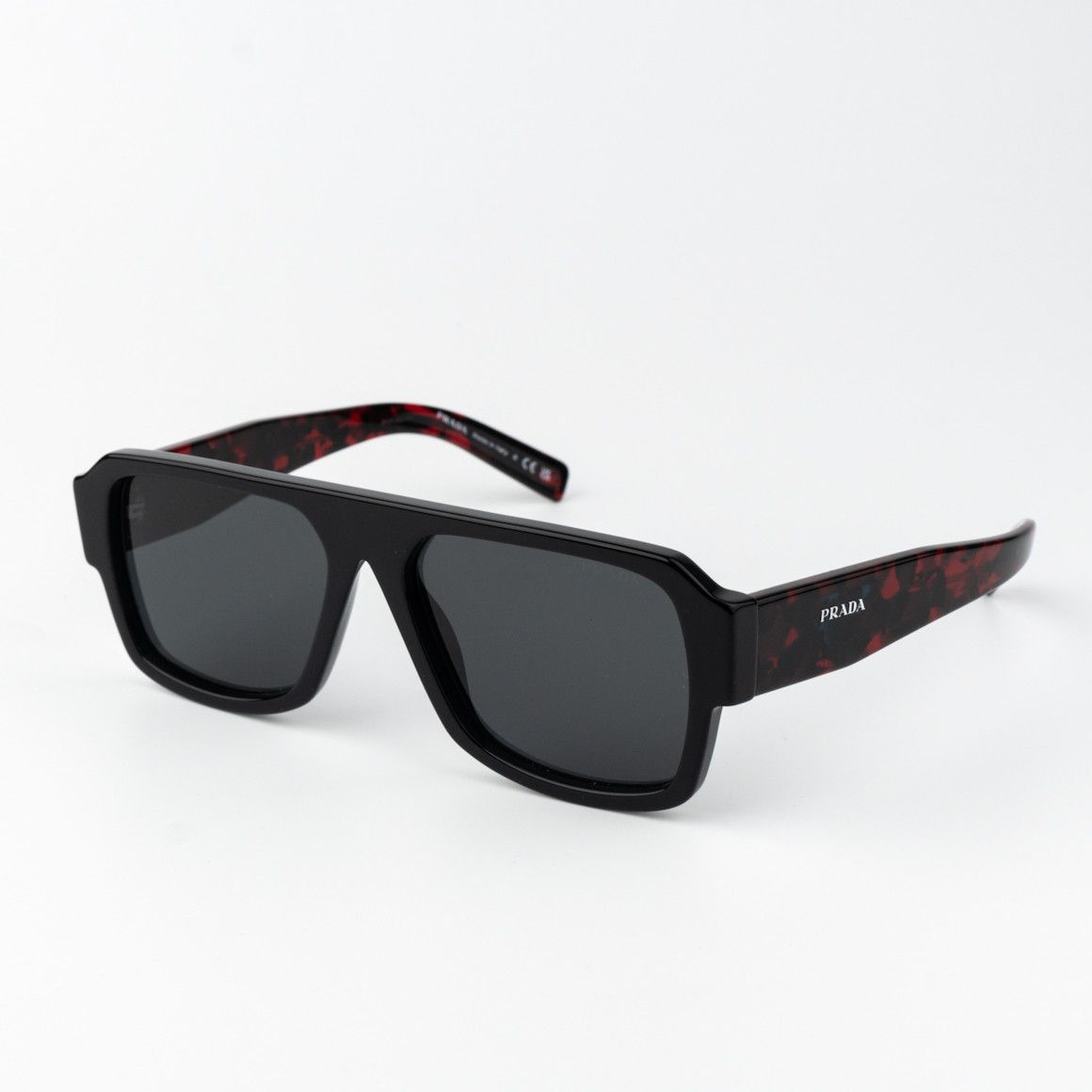 Prada Women Sunglasses Black Grey Rectangle PR19WSF 1AB5S0 NEW AUTHENTIC Prada_PR19WSF_08Q420.jpg main image 3