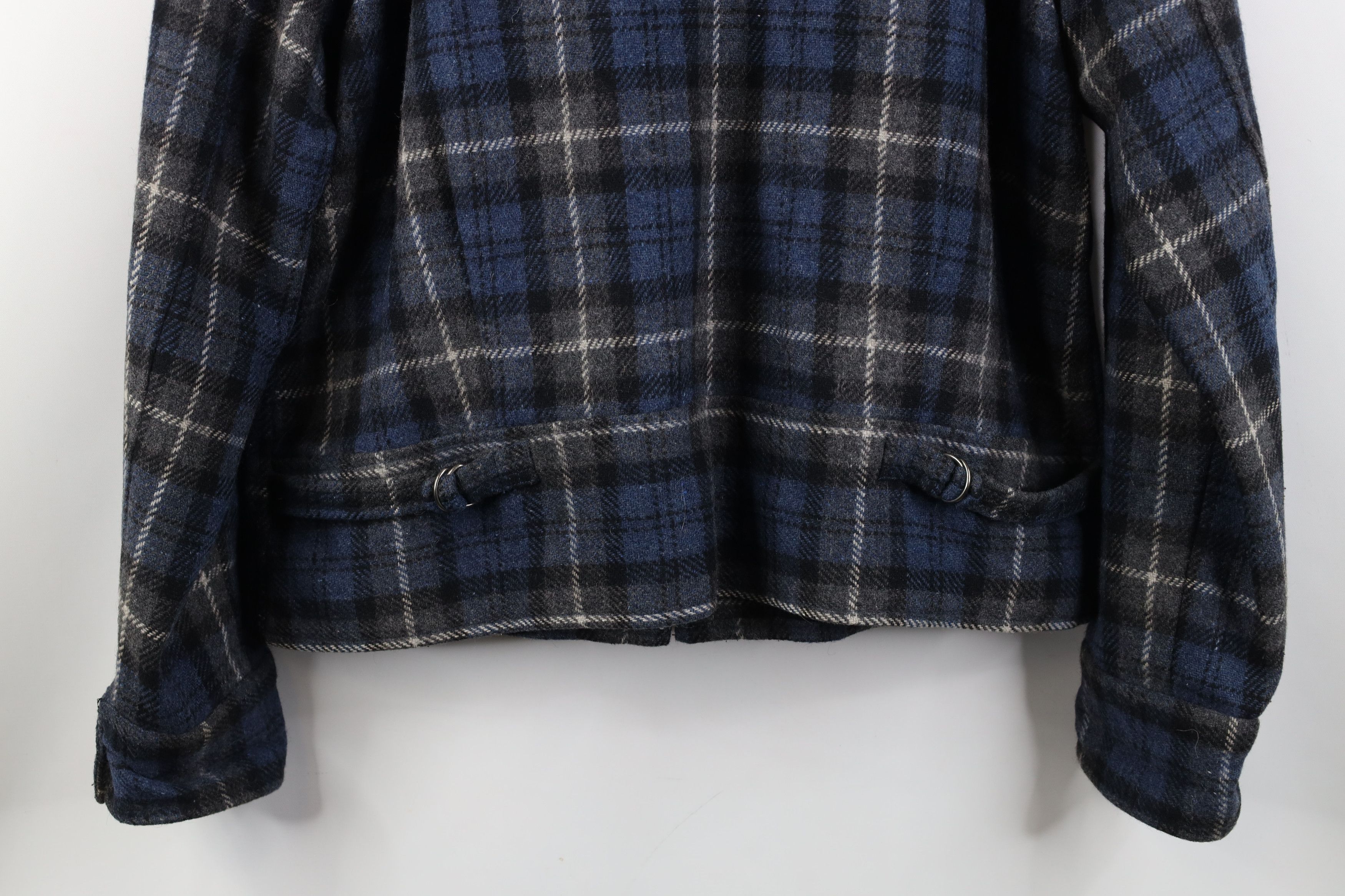 Vintage Vintage 90s Streetwear Blend Buckle Back Bomber Jacket Plaid Size L / US 10 / IT 46 - 12 Thumbnail