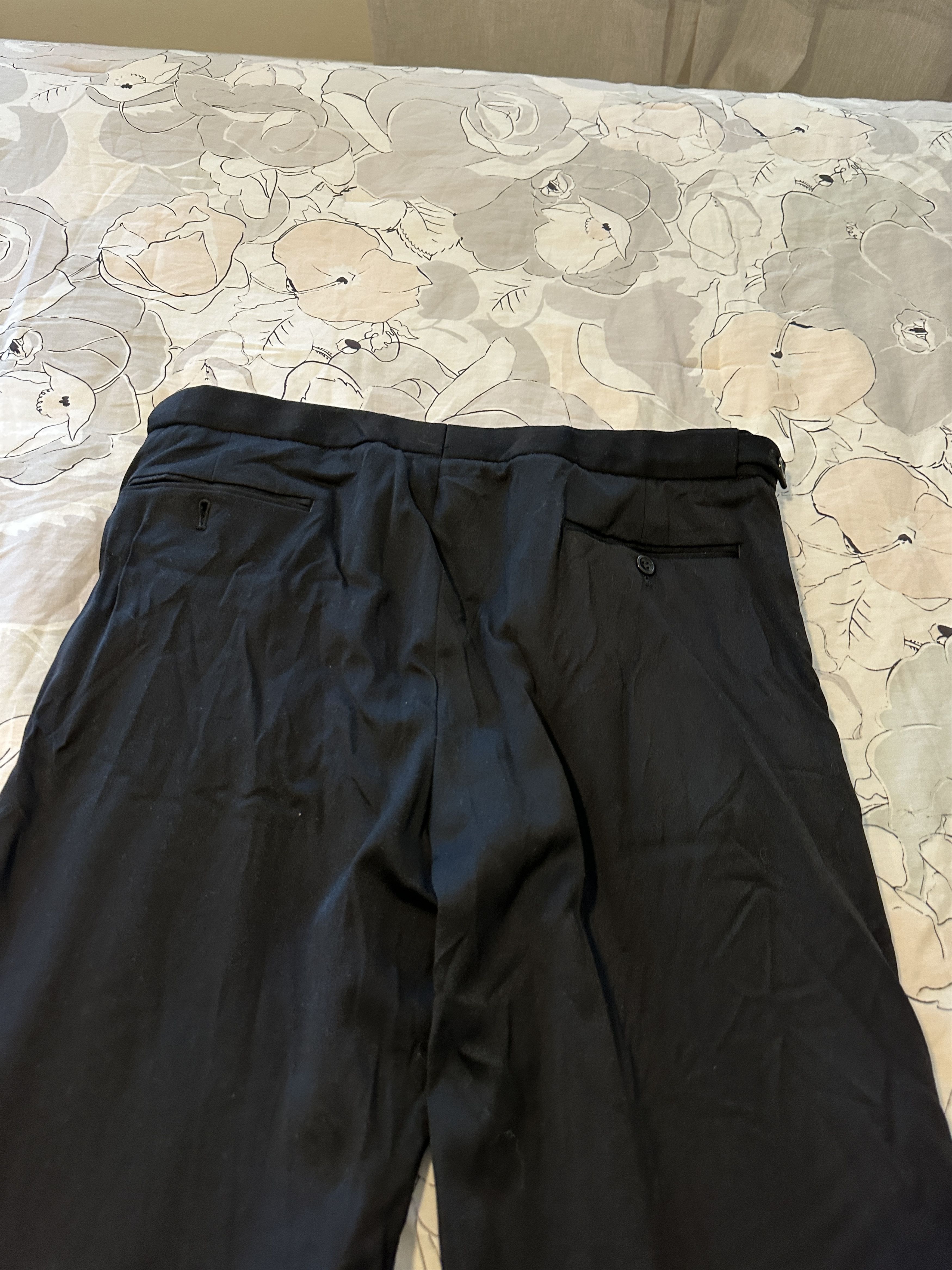 Armani Collezioni Armani Collezioni Men's Classic Fit Black Pants Size 38L Size US 38 / EU 54 - 8 Thumbnail