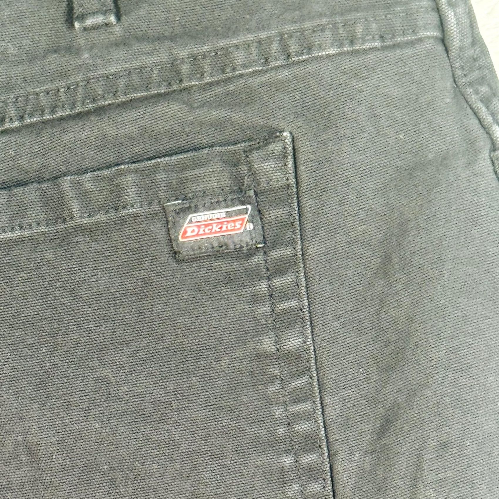 Dickies Dickies Cargo Shorts Mens 38 Black Denim Stretch Relaxed Fit 12 Inseam Pockets Zip Fly Flat Front Cargo Pocket Casual Workwear USA 90s Boys Mens Size US 38 / EU 54 - 7 Thumbnail