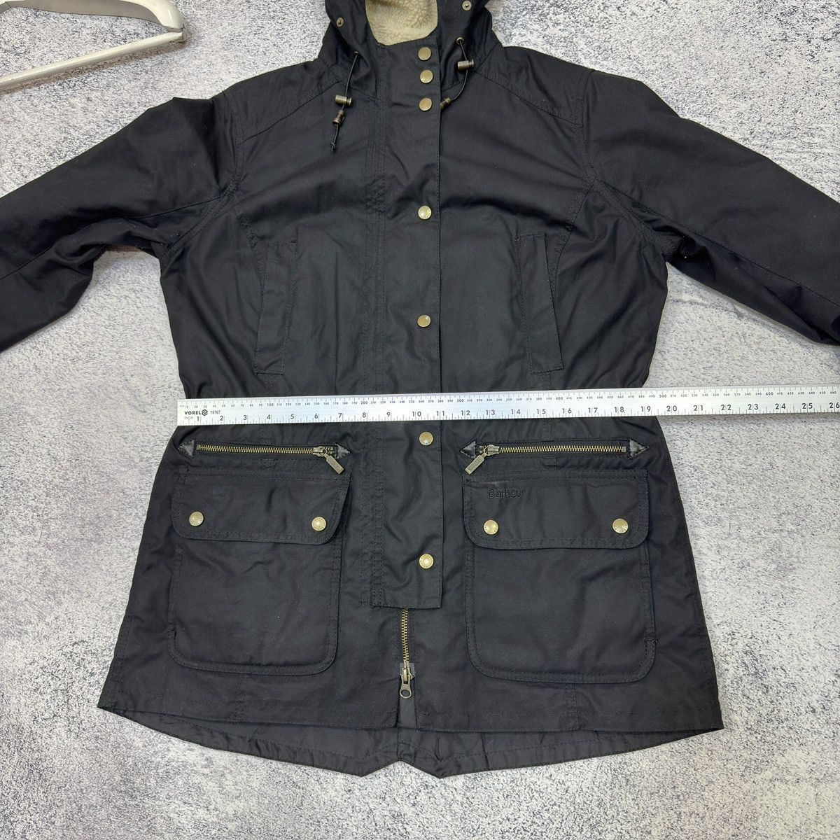 Barbour Barbour Kelsall Womens Black Waxed Parka Raincoat L size Size L / US 10 / IT 46 - 19 Thumbnail