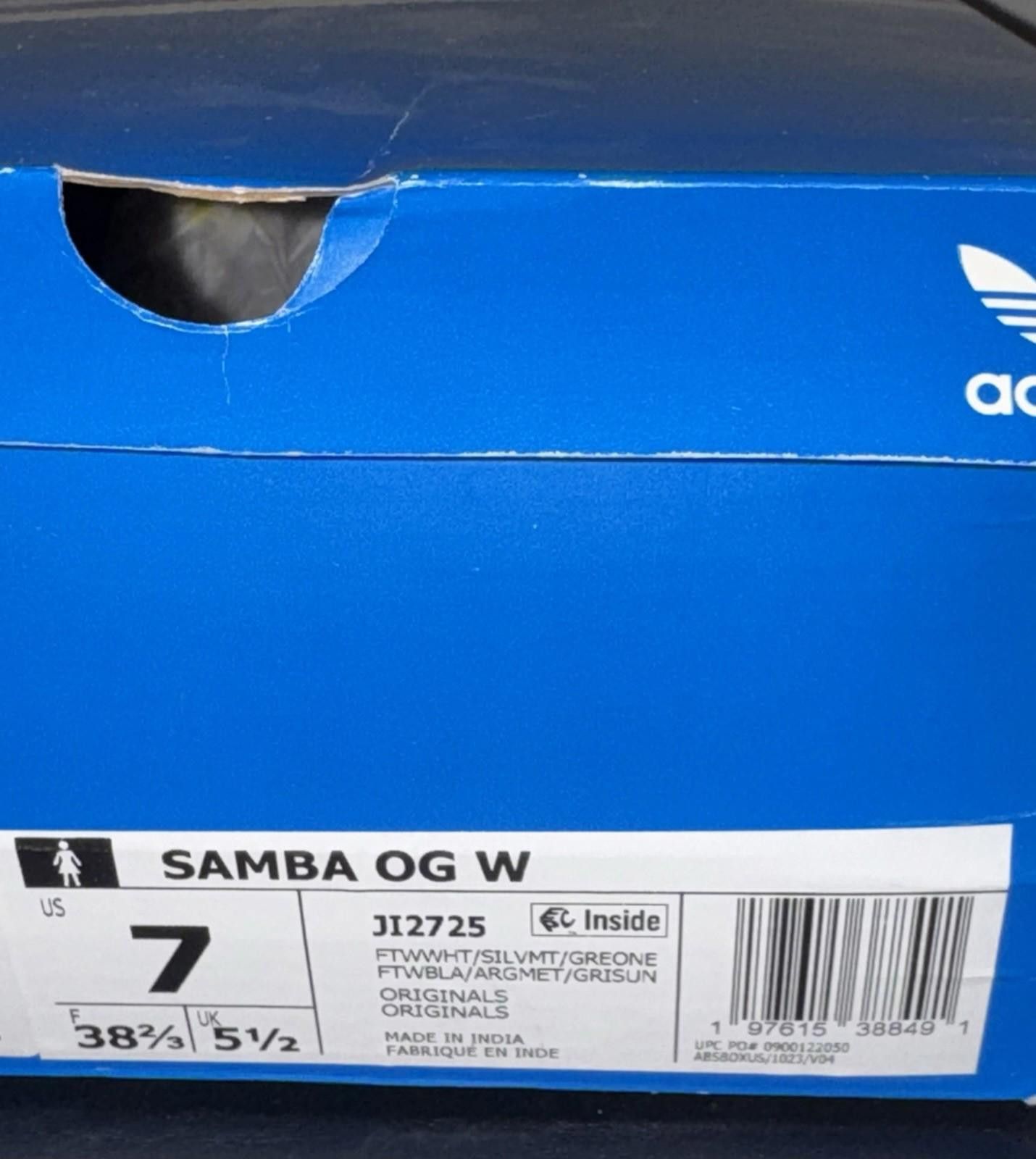 Adidas Size 7 - Adidas Samba OG White Silver Metallic Grey W Size US 7 / IT 37 - 8 Thumbnail
