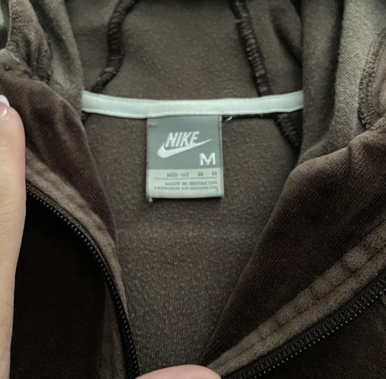 Nike Vintage brown velvet nike jacket Size M / US 6-8 / IT 42-44 - 4 Thumbnail