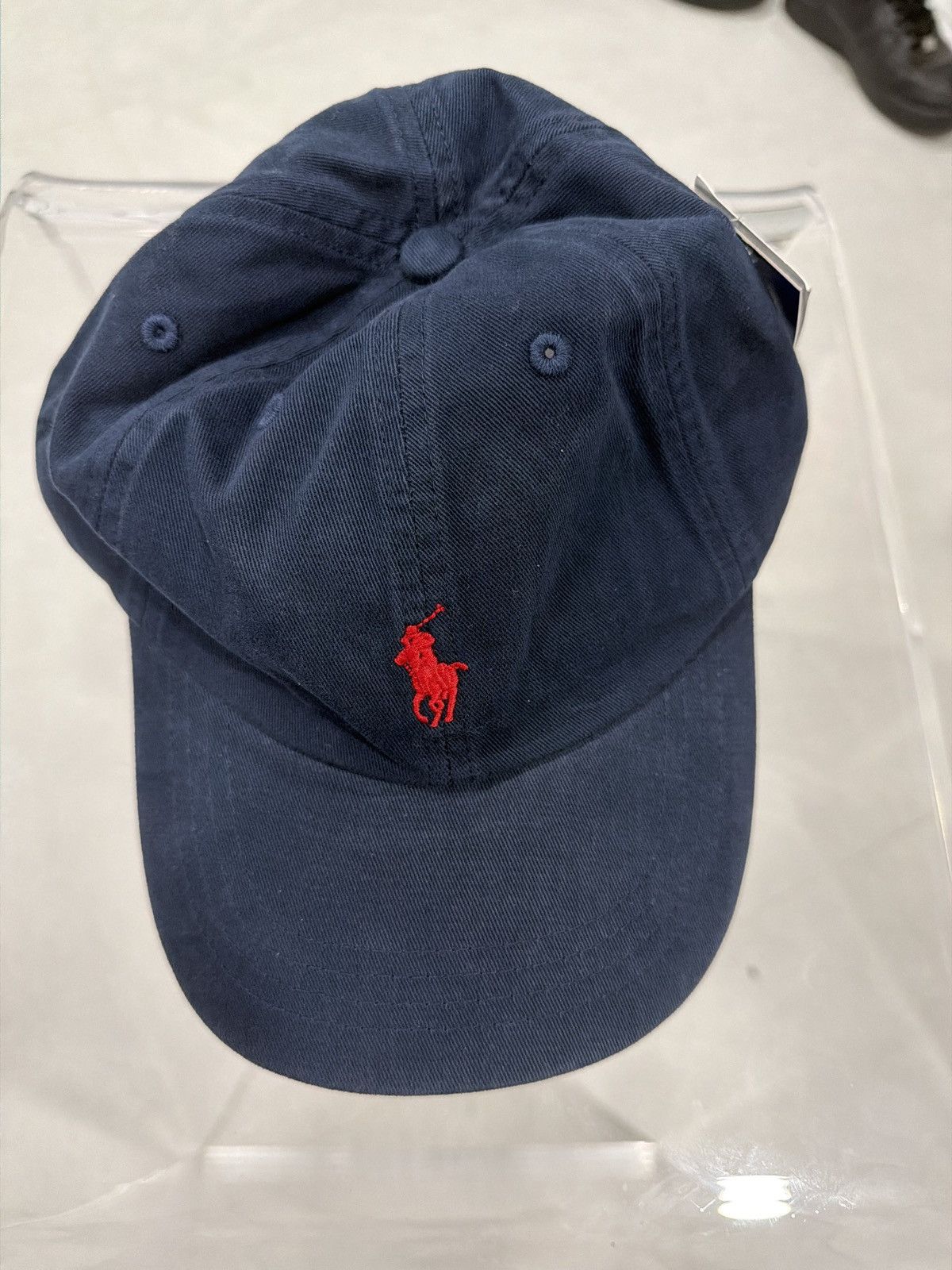 Polo Ralph Lauren Ralph Lauren Classic Navy Cap – Red Pony (New w/ Tags) Size 46 - 3 Thumbnail