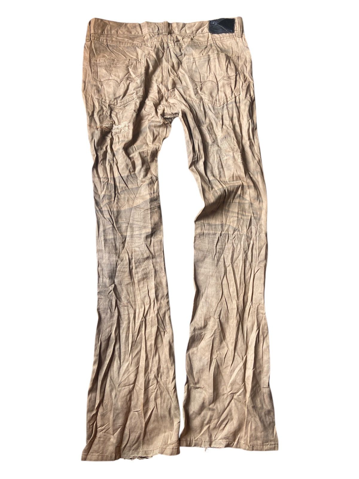 14th Addiction FUGA DISTRESSED FLARE UP BOOTCUT Size 31" - 6 Thumbnail