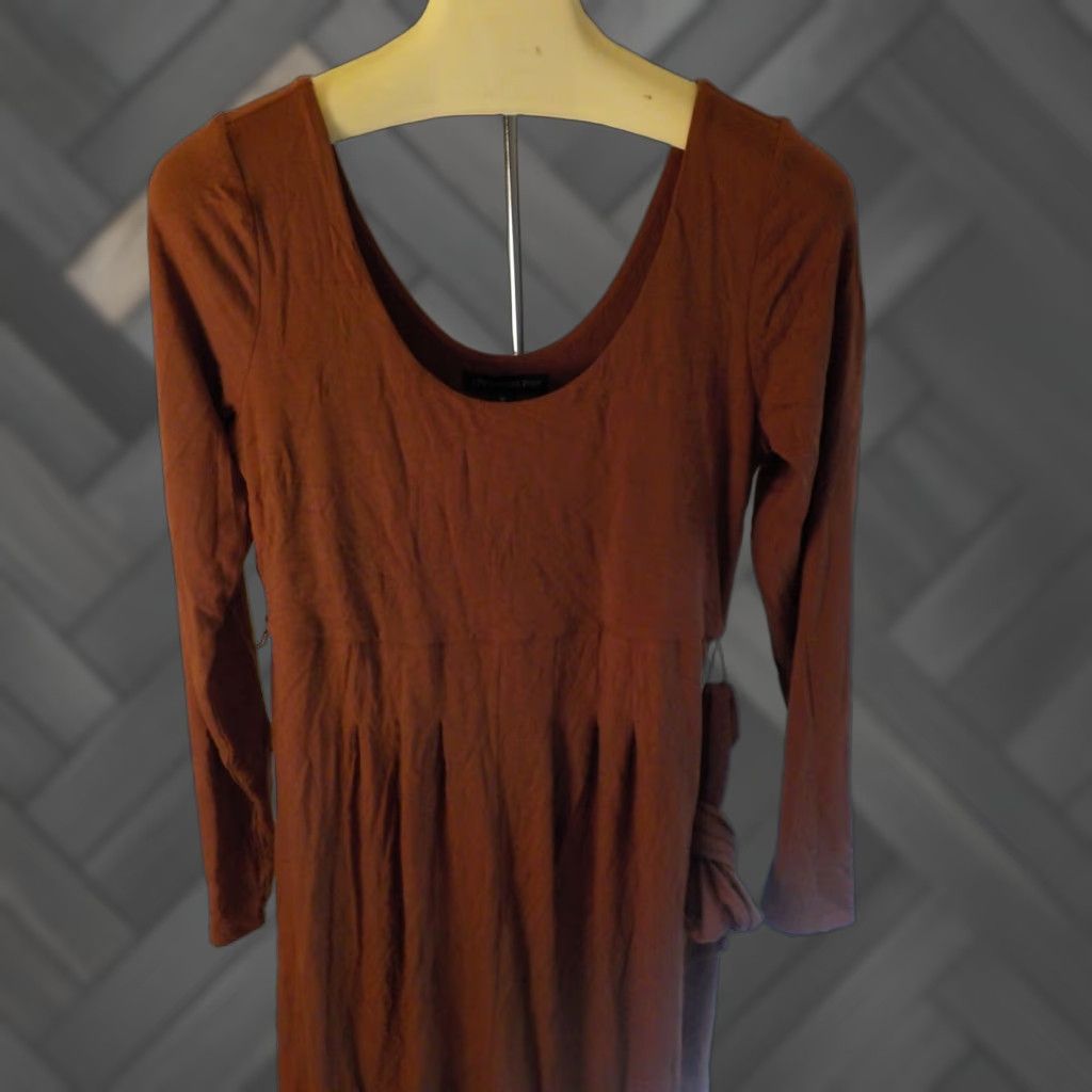 Vintage PEA IN THE POD Maternity Jumpsuit Long Sleeved Belted Knit Burnt Orange XS? MED-N Size M / US 6-8 / IT 42-44 - 1 Thumbnail