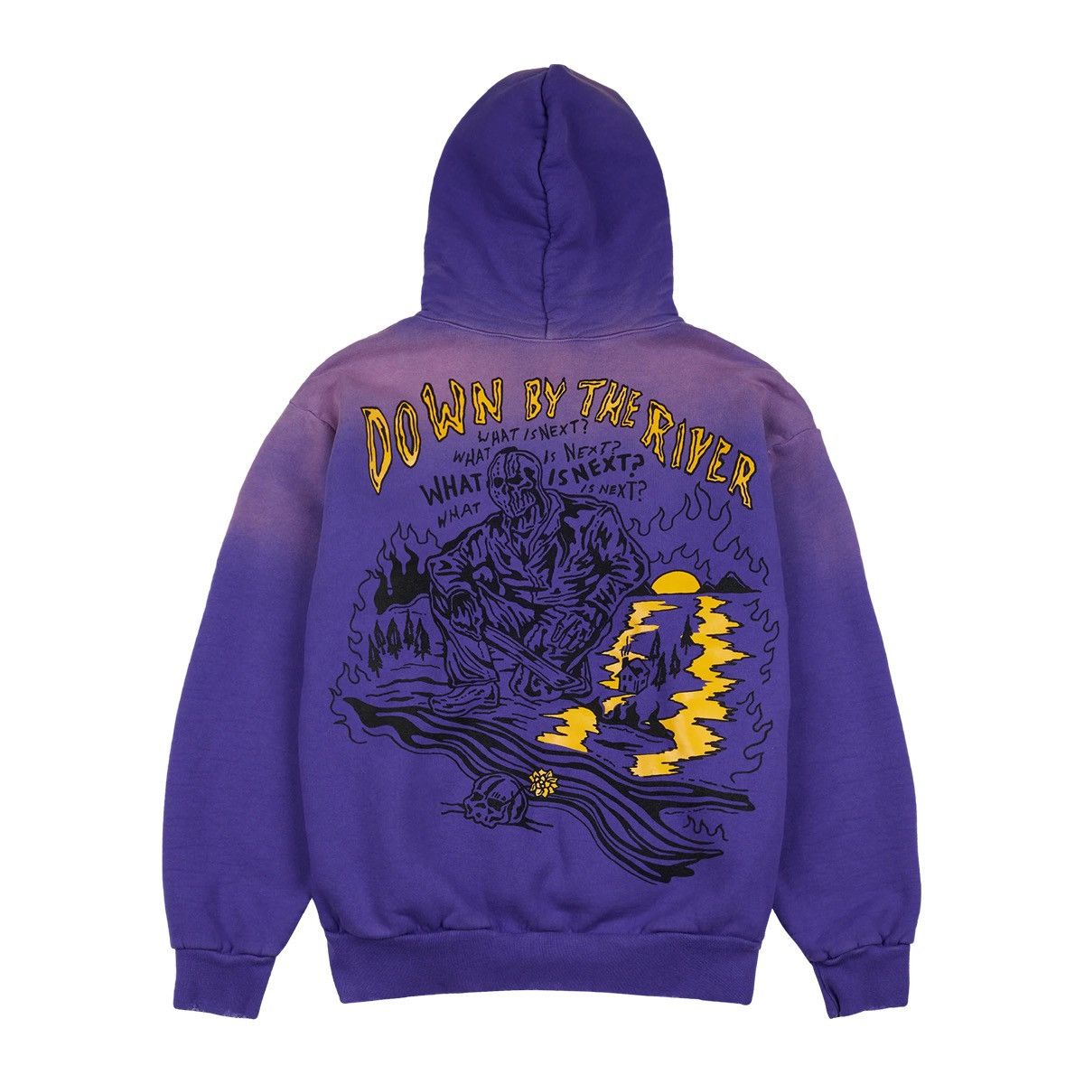 image of Warren Lotas Down By The River Hoodie Purple M, Men's (Size Medium)