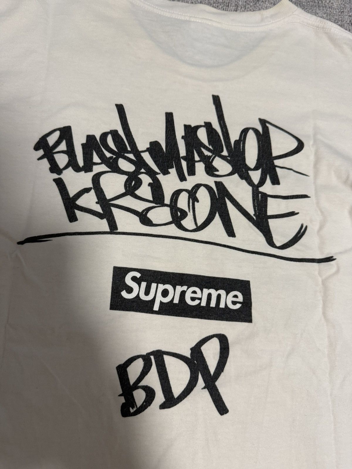Supreme Supreme fw14 KRS one all means tee white medium Size US M / EU 48-50 / 2 - 4 Thumbnail