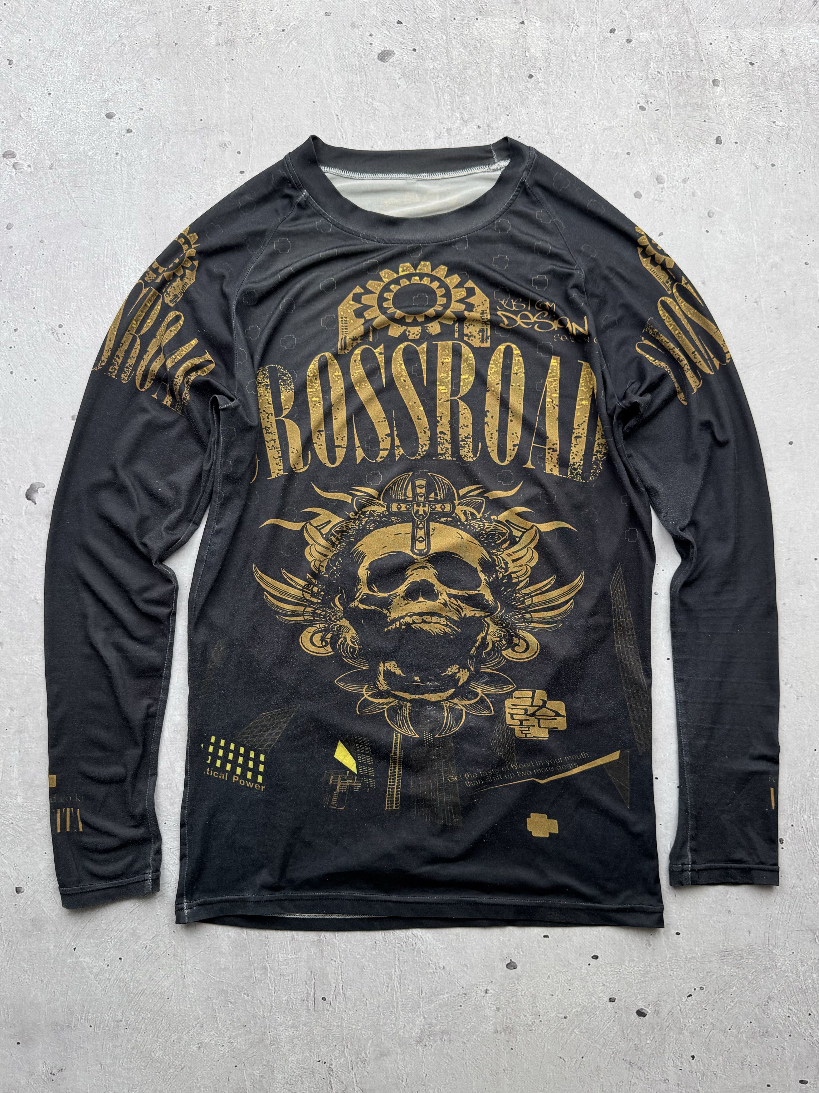 Vintage Sсull Printed Long Sleeve