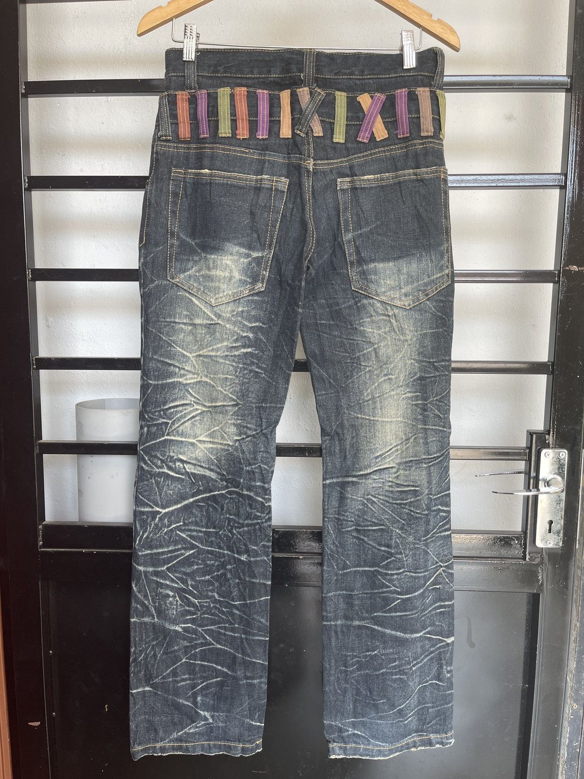 Japanese Brand Nylaus Double Waist Jeans Size US 31 - 4 Thumbnail