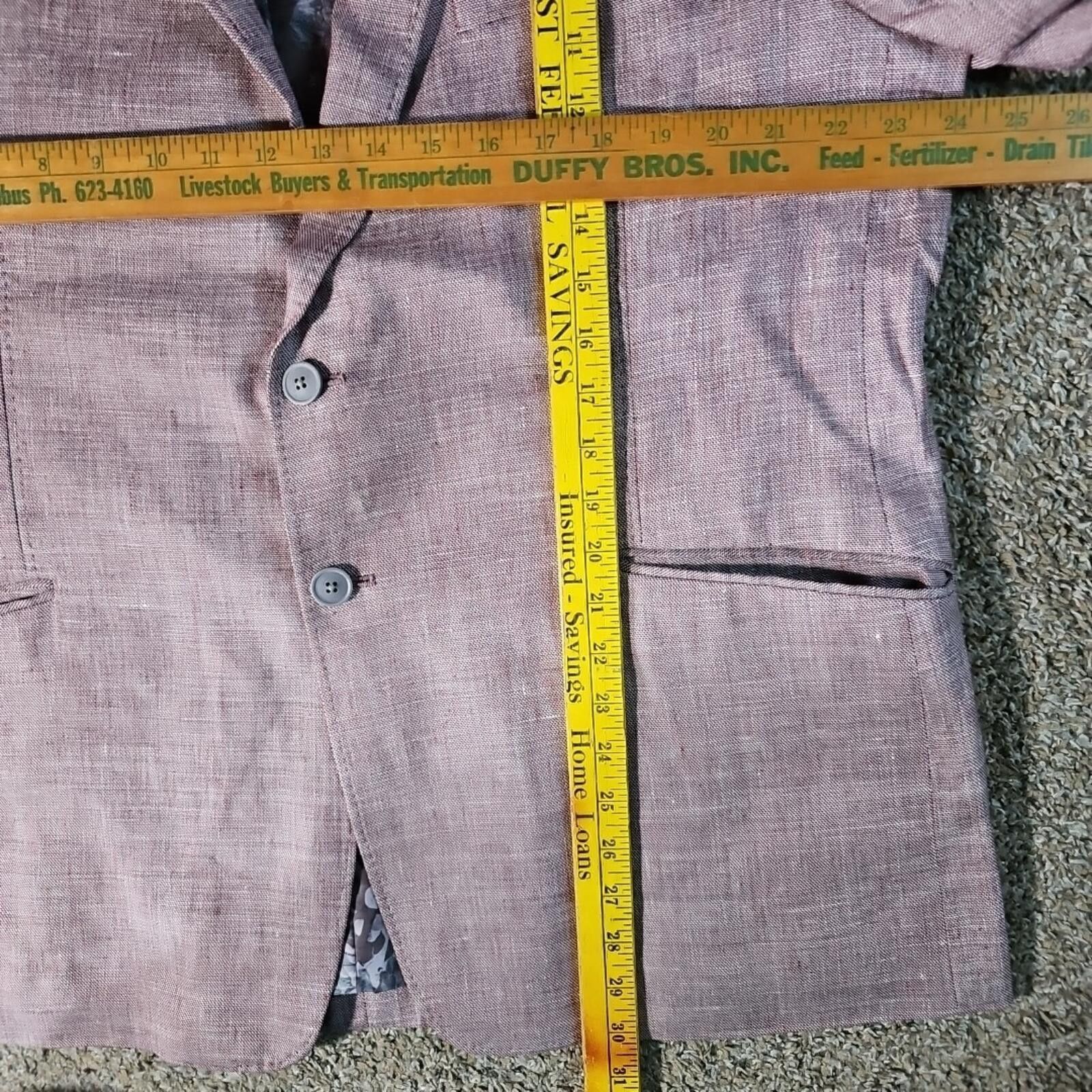 Joseph Abboud Joseph Abboud JOE Slim Fit 48R Red Blazer Size 48R - 5 Thumbnail