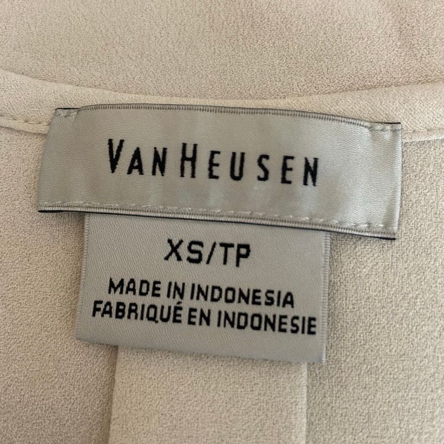 Van Heusen Van Heusen White Lace Back Sleeveless Blouse Size XS Button Size XS / US 0-2 / IT 36-38 - 4 Thumbnail