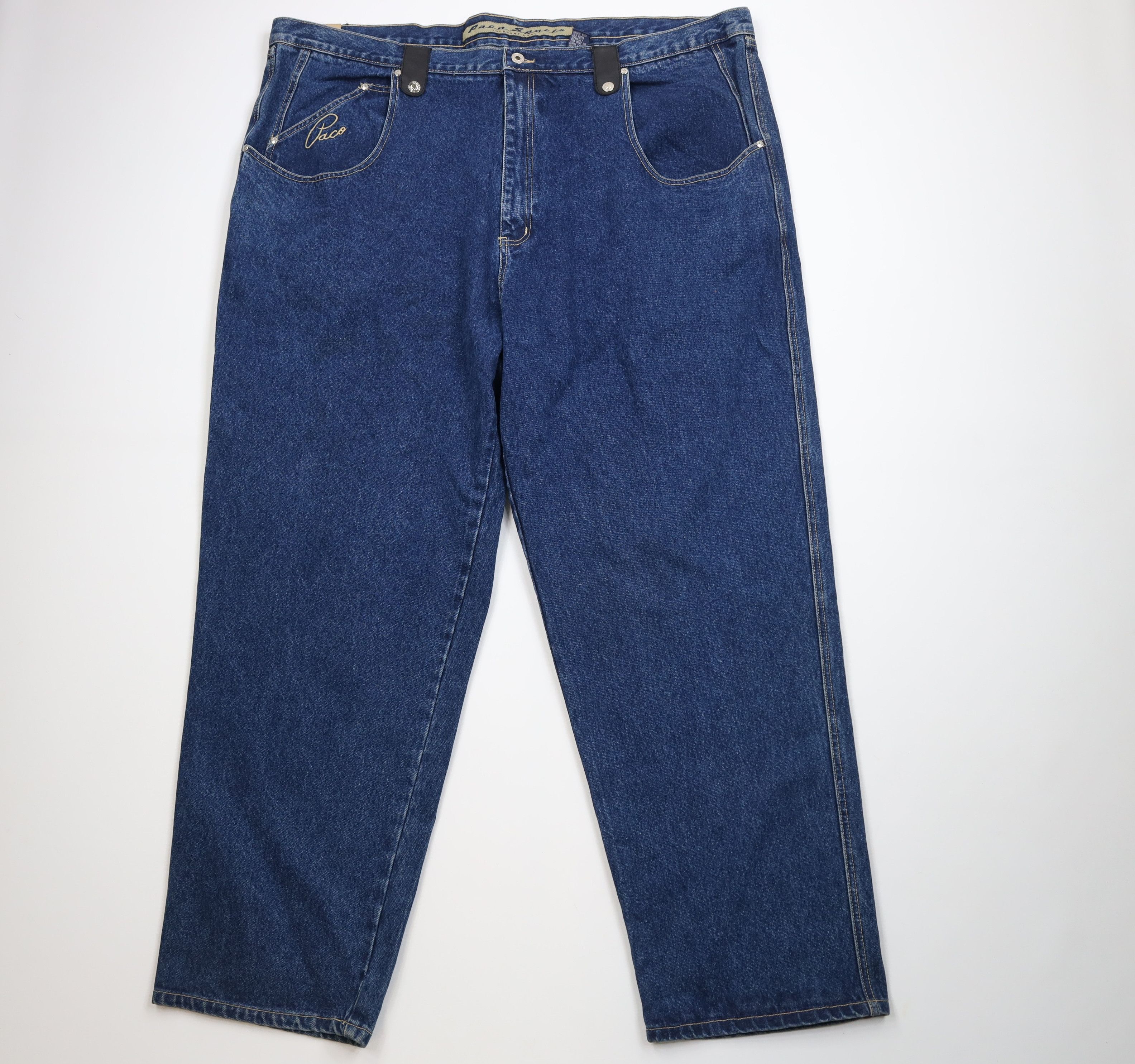 Vintage Deadstock Vintage 90s Paco Sport Hop Wide Leg Denim Jeans Size US 44 / EU 60 - 1 Thumbnail