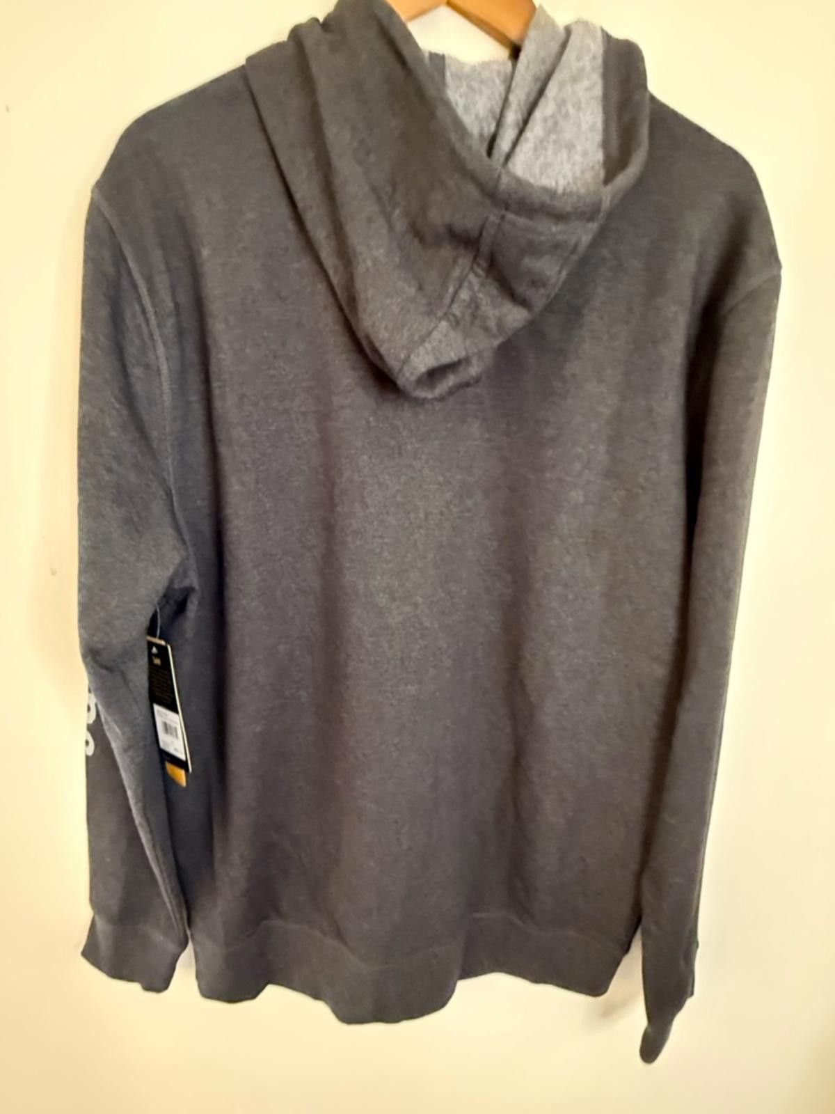 Lee Lee charcoal gray zip fleece lined hoodie sweatshirt SZ XL Size US XL / EU 56 / 4 - 5 Thumbnail