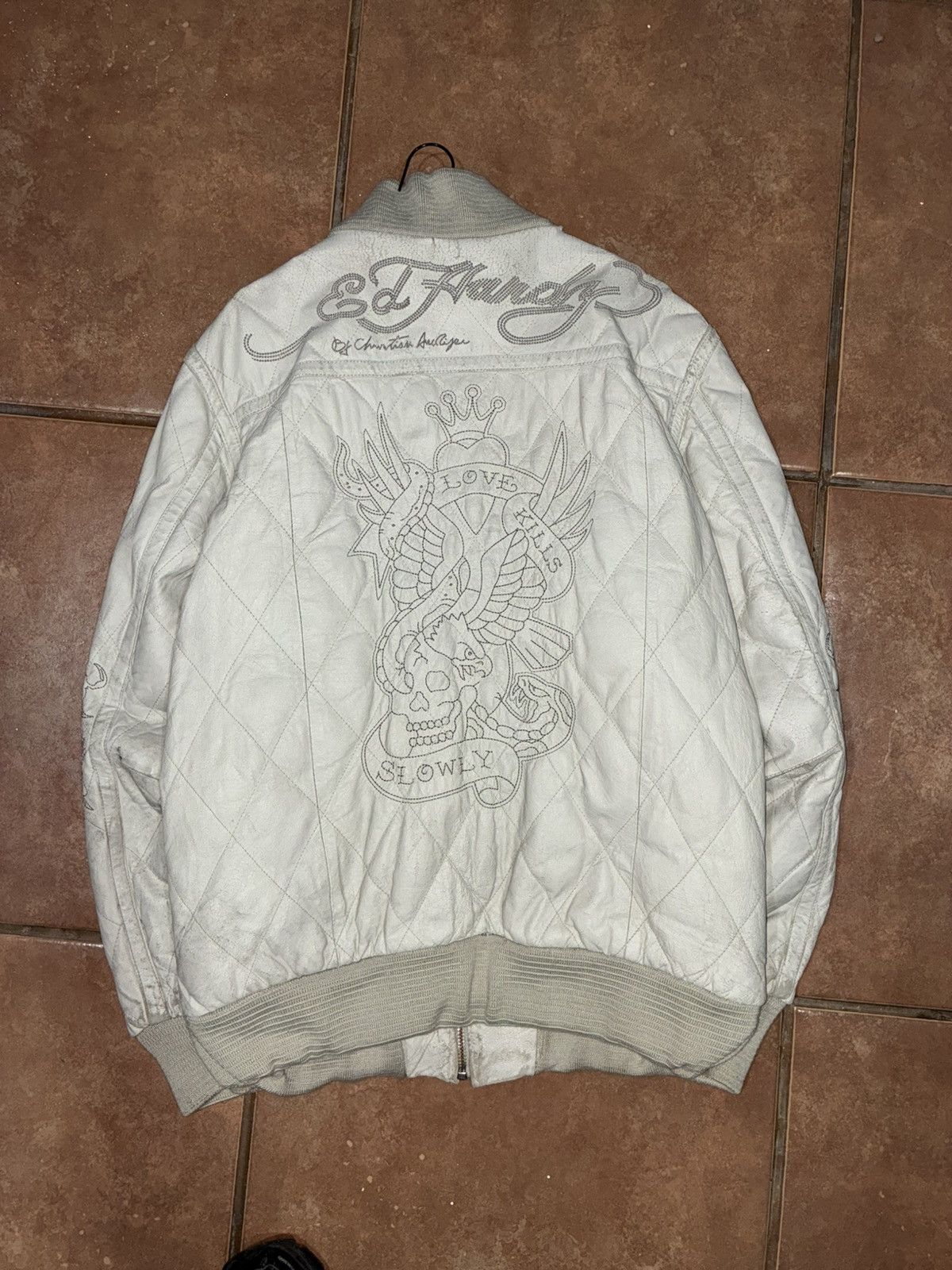 Ed Hardy Ed hardy dragon leather jacket Size US XL / EU 56 / 4 - 3 Thumbnail