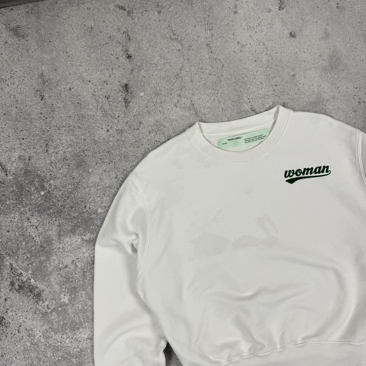 Off-White Off-White Floral Motif Crewneck Sweatshirt Size XS / US 0-2 / IT 36-38 - 5 Thumbnail