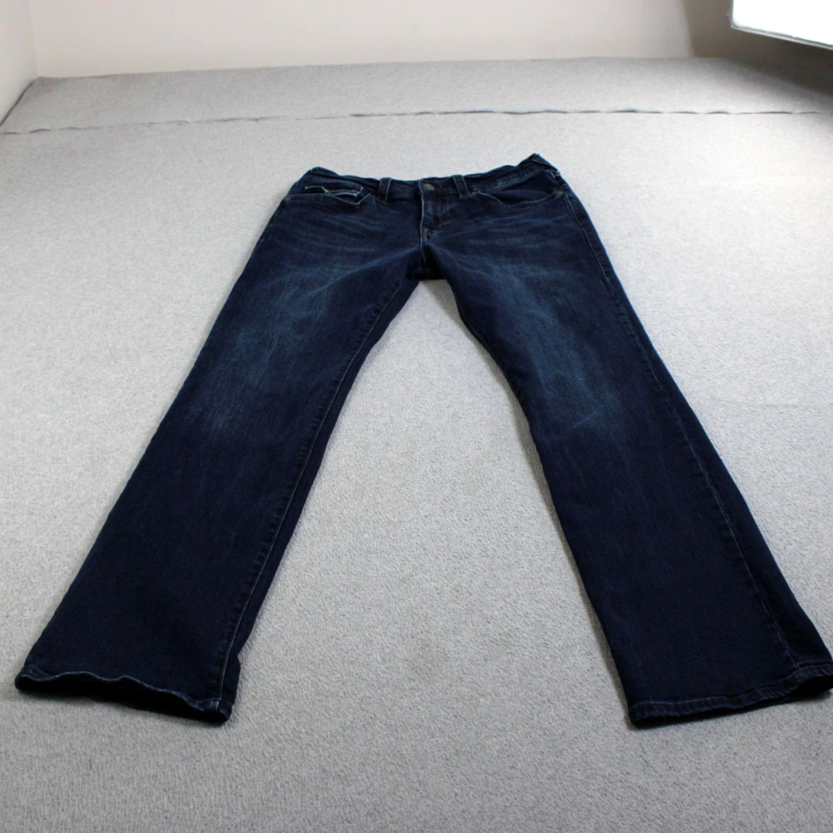 True Religion True Religion Ricky Relaxed Straight Jean Men 32x34 Dark Wash Blue Denim 90s Y2K Size US 32 / EU 48 - 2 Thumbnail