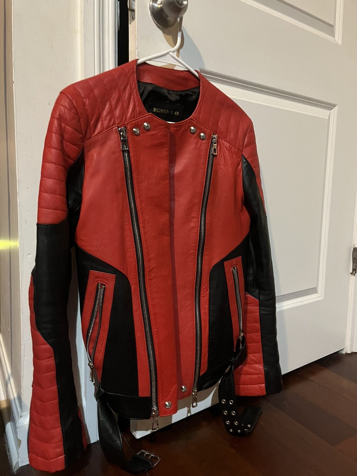 Men's Balmain X H&M Leather Jackets | Grailed