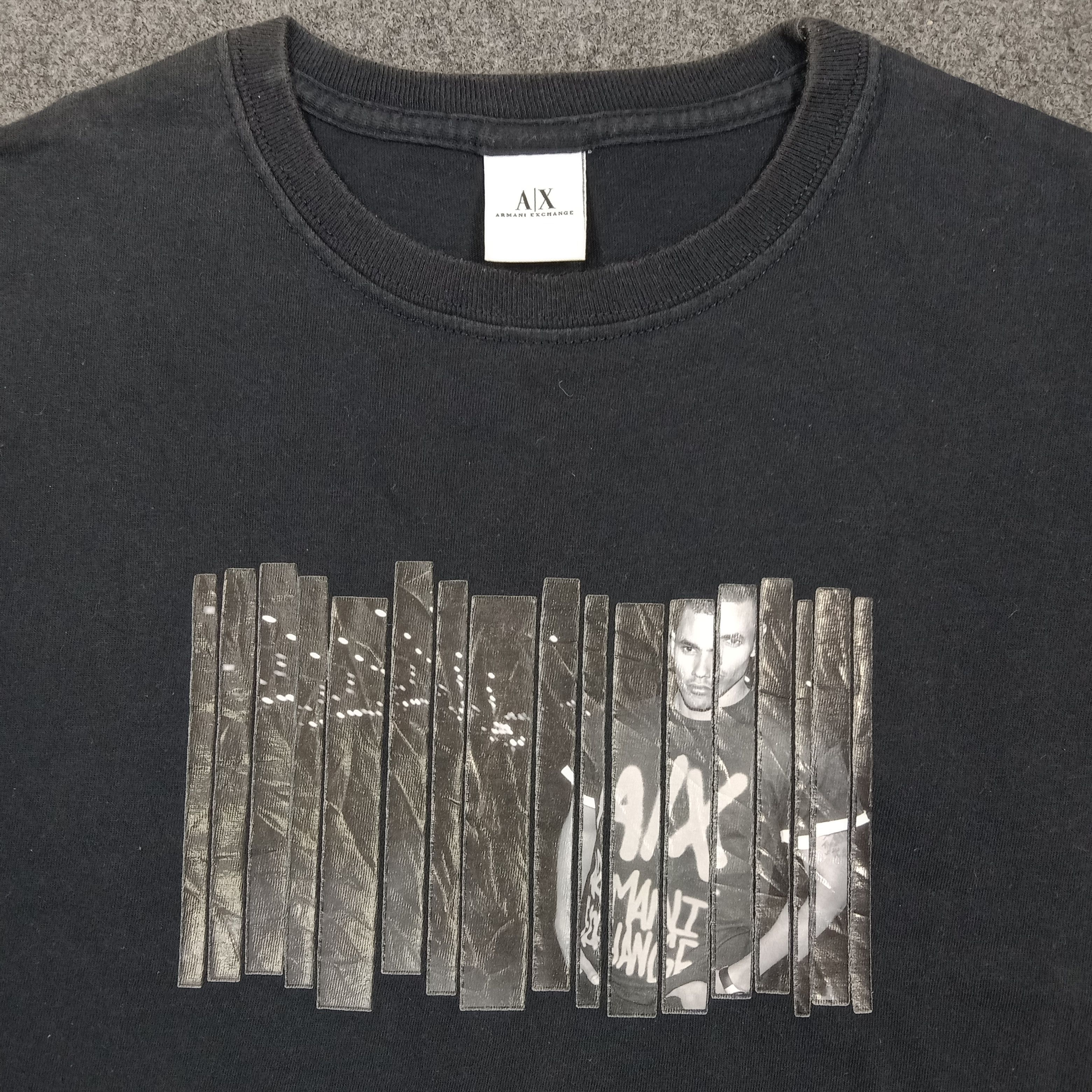 Armani Vintage 90s Armani Exchange USA Single Stitch Tshirt C294N29 Size US M / EU 48-50 / 2 - 2 Thumbnail