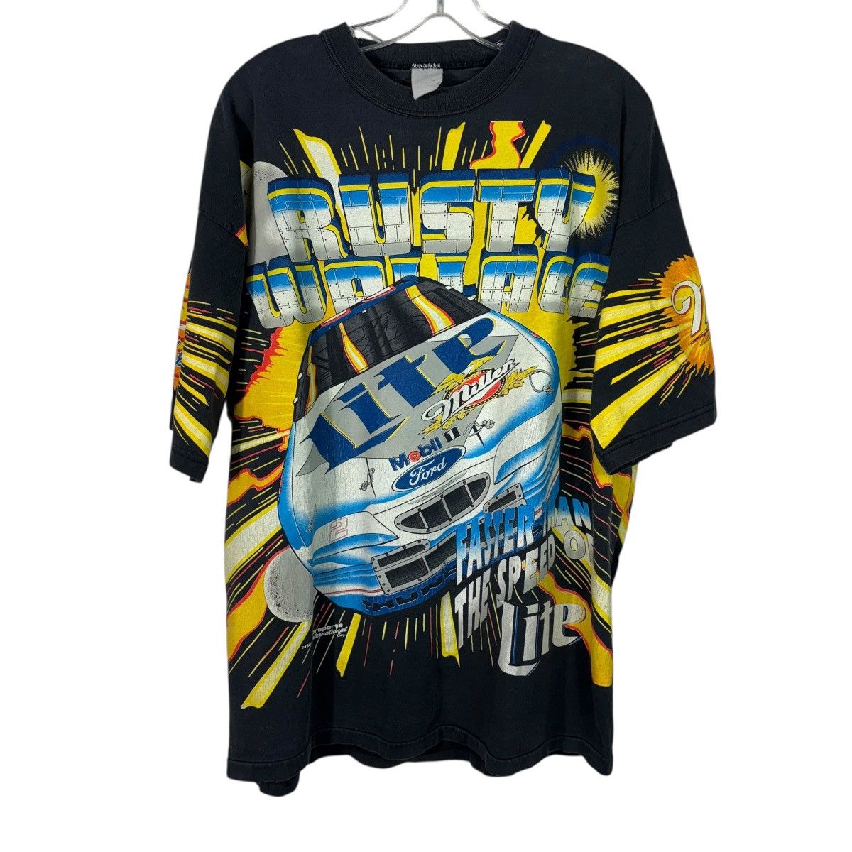 NASCAR Rusty Wallace Vintage 1997 AOP All Over Print Miller Lite T Size US L / EU 52-54 / 3 - 1 Thumbnail