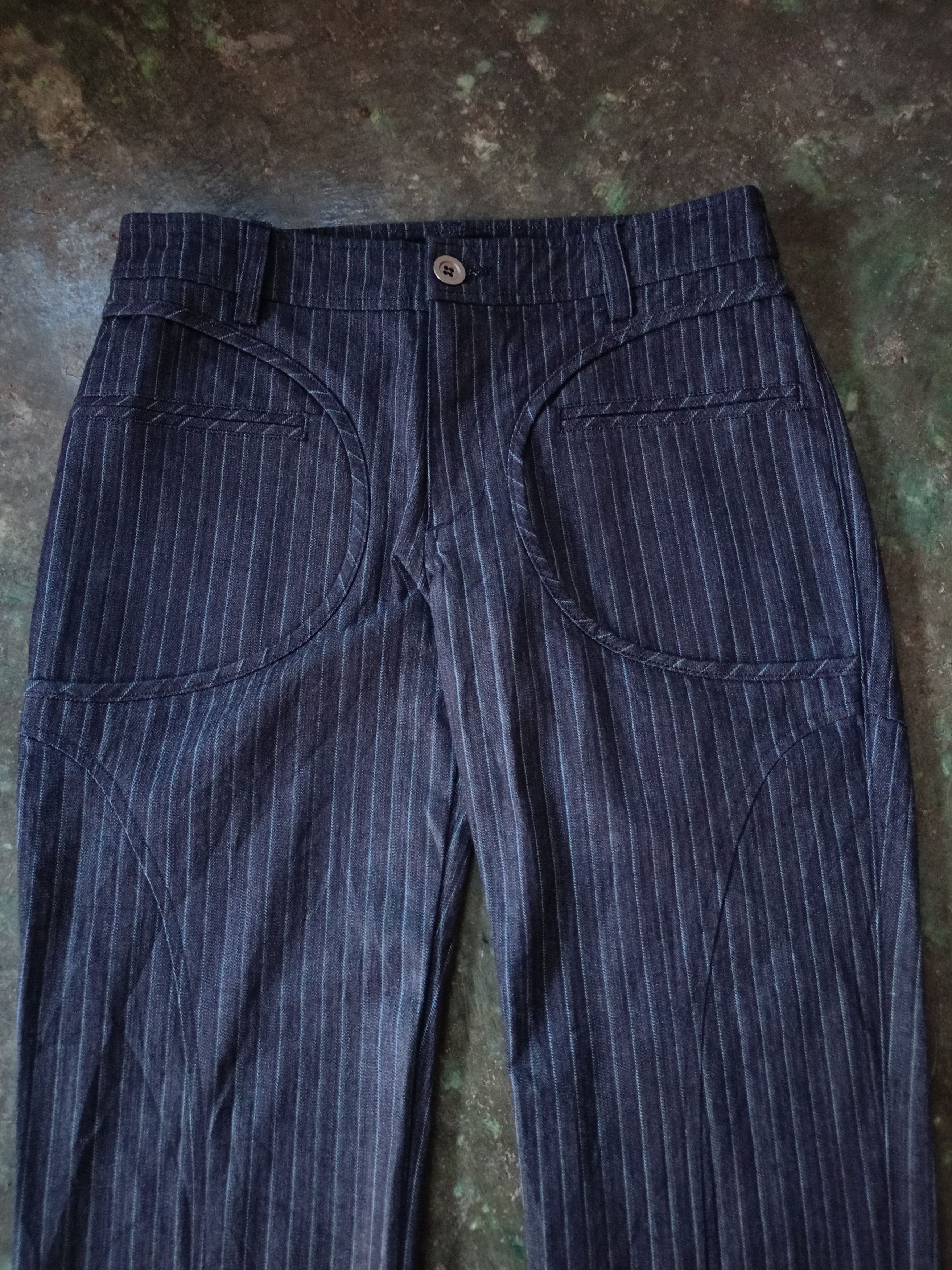 ATSURO TAYAMA × Designer × Japanese Brand Atsuro Tayama striped Pants Size 27" / US 4 / IT 40 - 2 Thumbnail