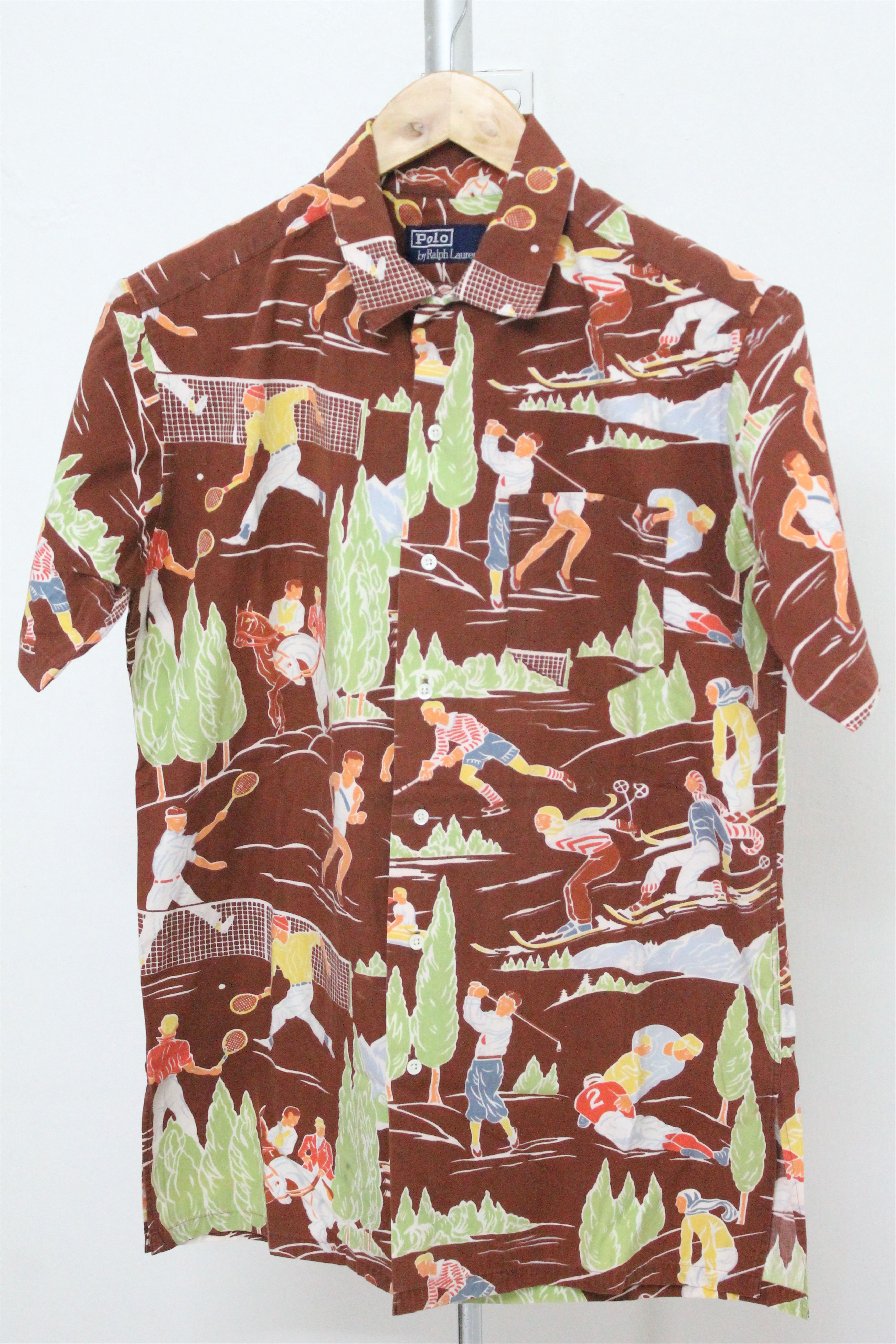 Polo Ralph Lauren Vintage 80's POLO RALPH LAUREN Overprint All Sports Shirt Size US M / EU 48-50 / 2 - 2 Thumbnail