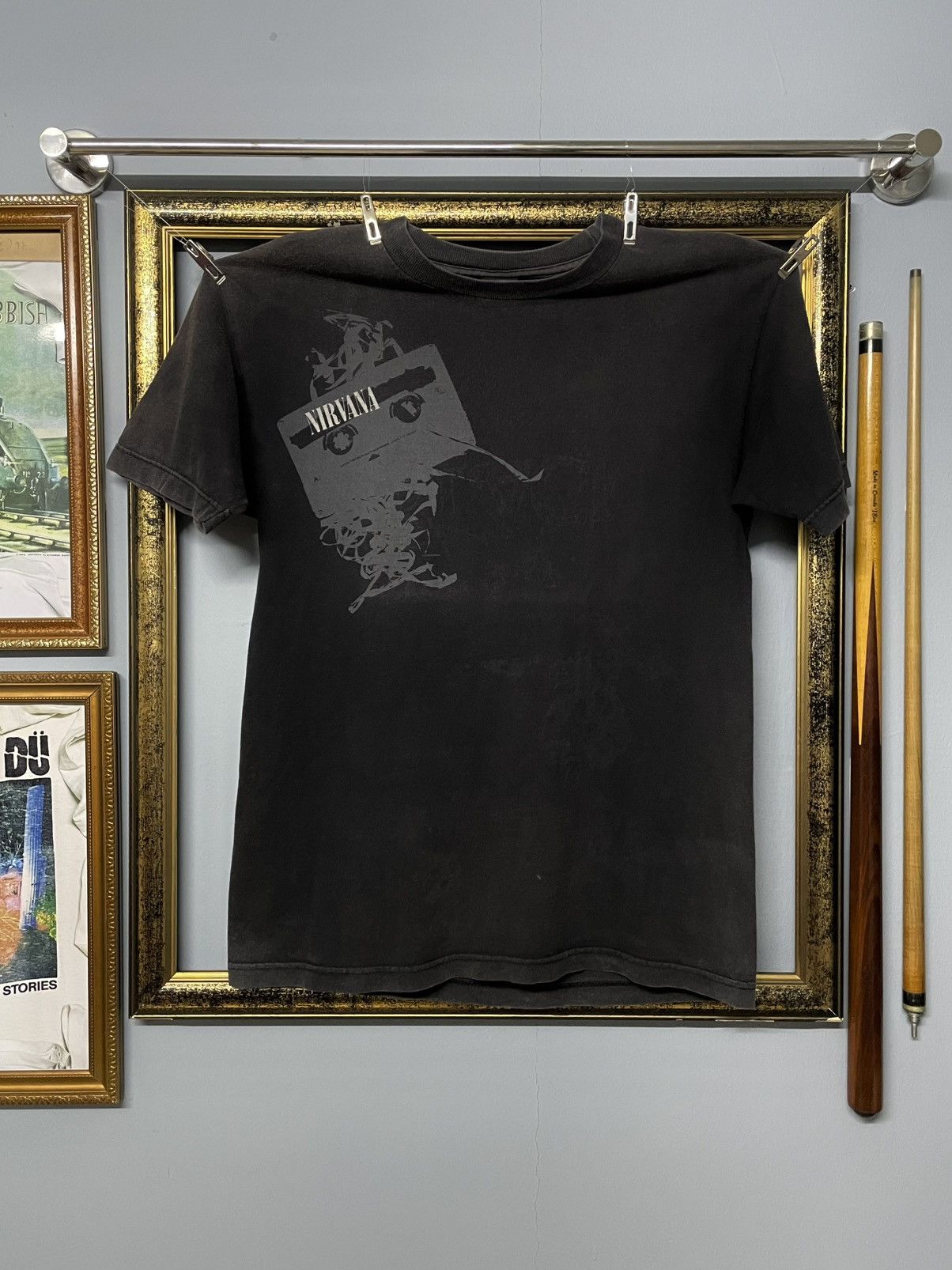 Band Tees Vintage Original Nirvana Casette Tape Grunge Sunfaded Tshirt Size US M / EU 48-50 / 2 - 1 Thumbnail