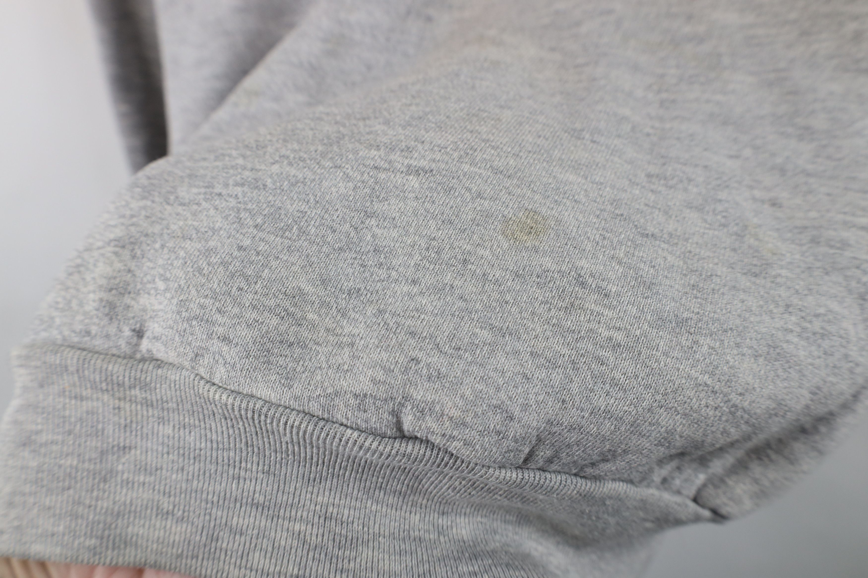 Vintage Vintage 80s 90s Streetwear Be Happy Sweatshirt Gray USA Size US L / EU 52-54 / 3 - 8 Thumbnail