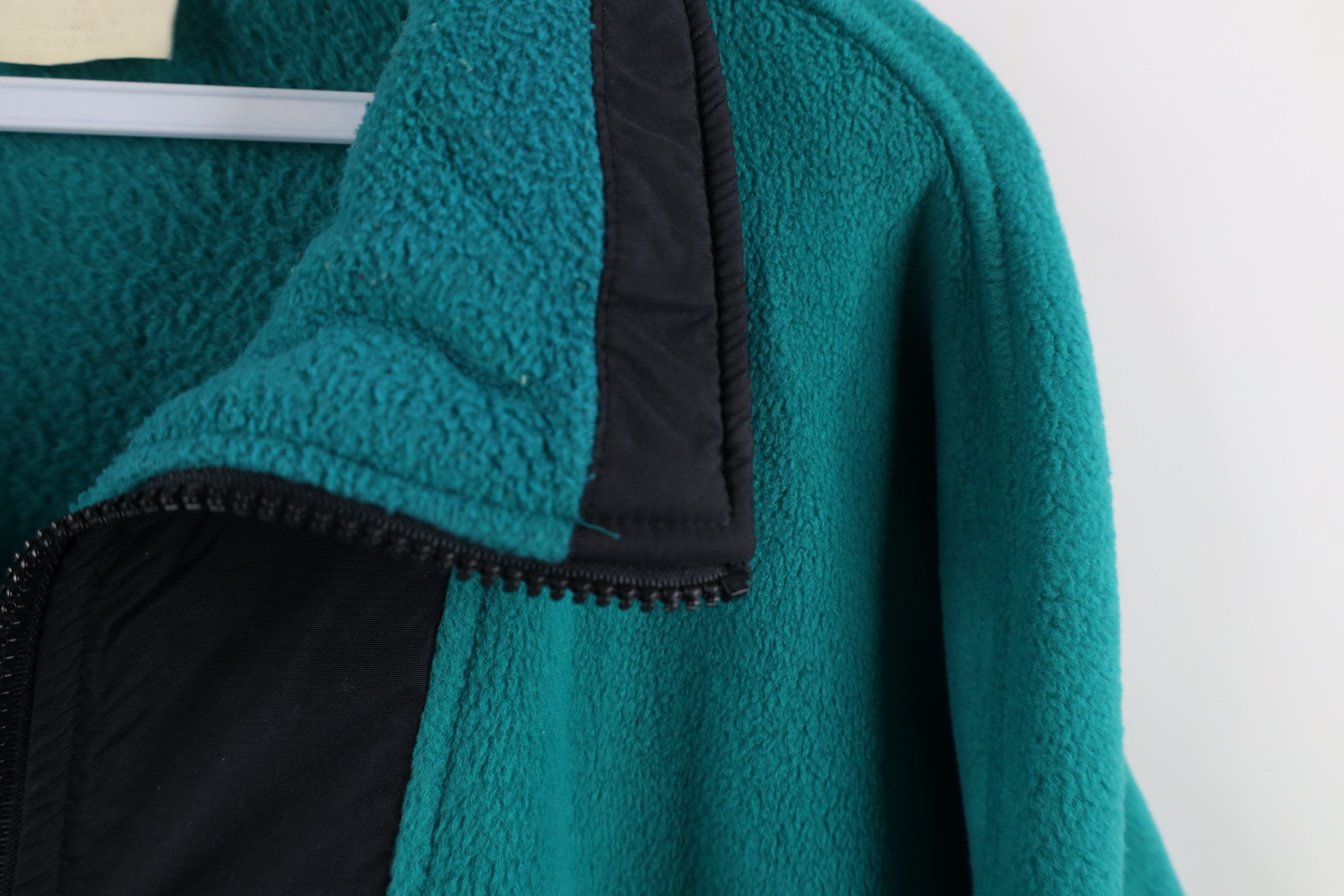Columbia × Vintage Vintage 90s Columbia Box Logo Full Zip Fleece Jacket Teal Size US L / EU 52-54 / 3 - 4 Thumbnail